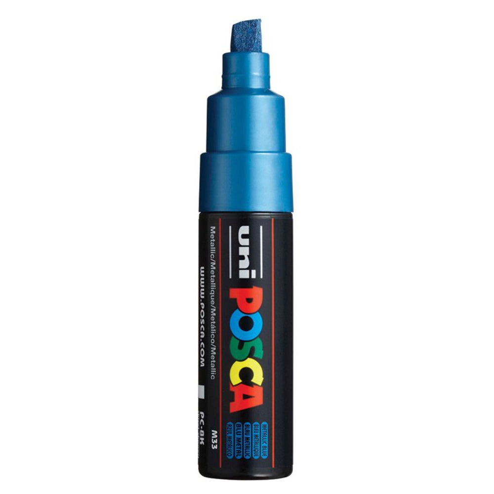 Posca PC-8K Acrylic Marker (8mm) - Metallic Blue image
