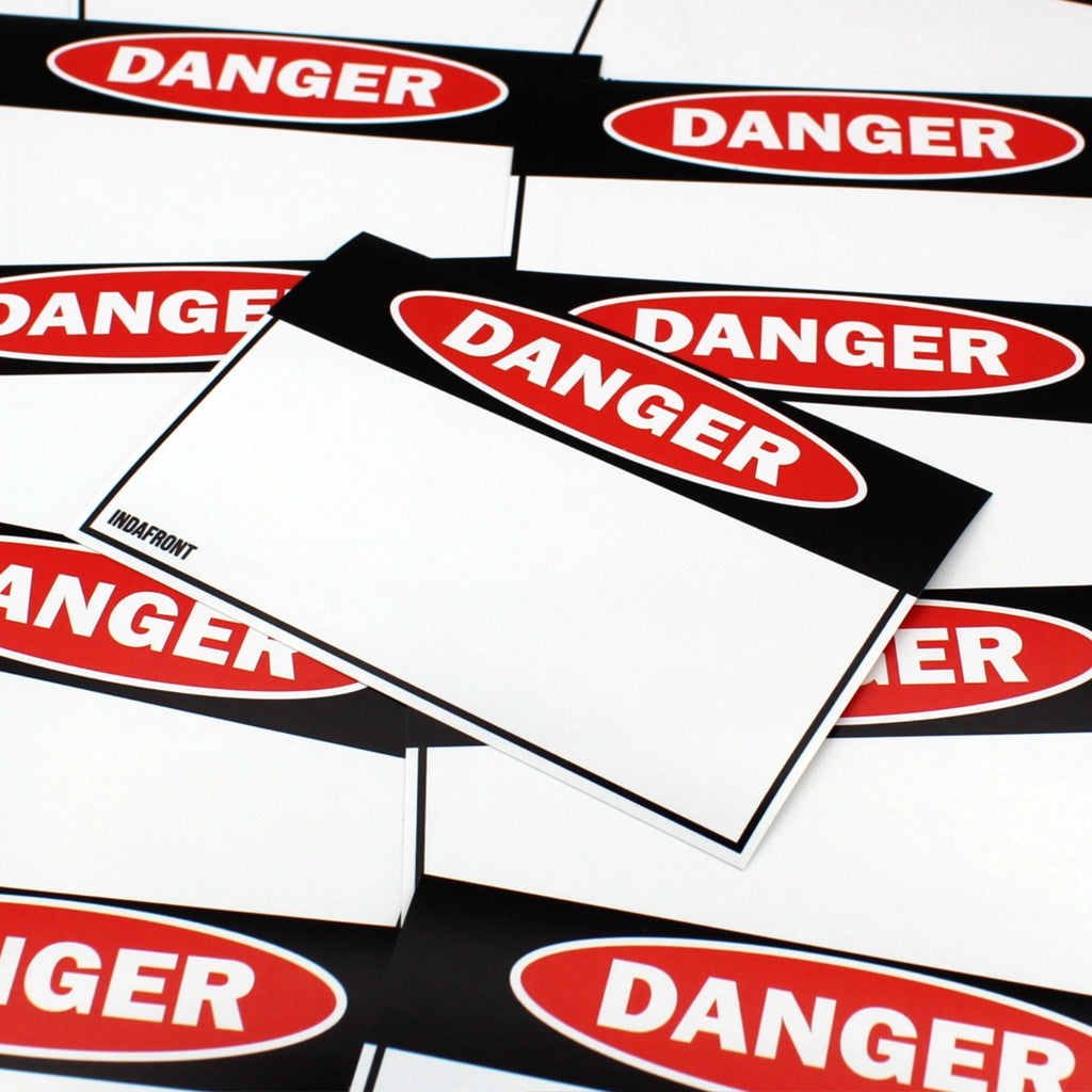 Danger Stickers (50 pcs.) image 3