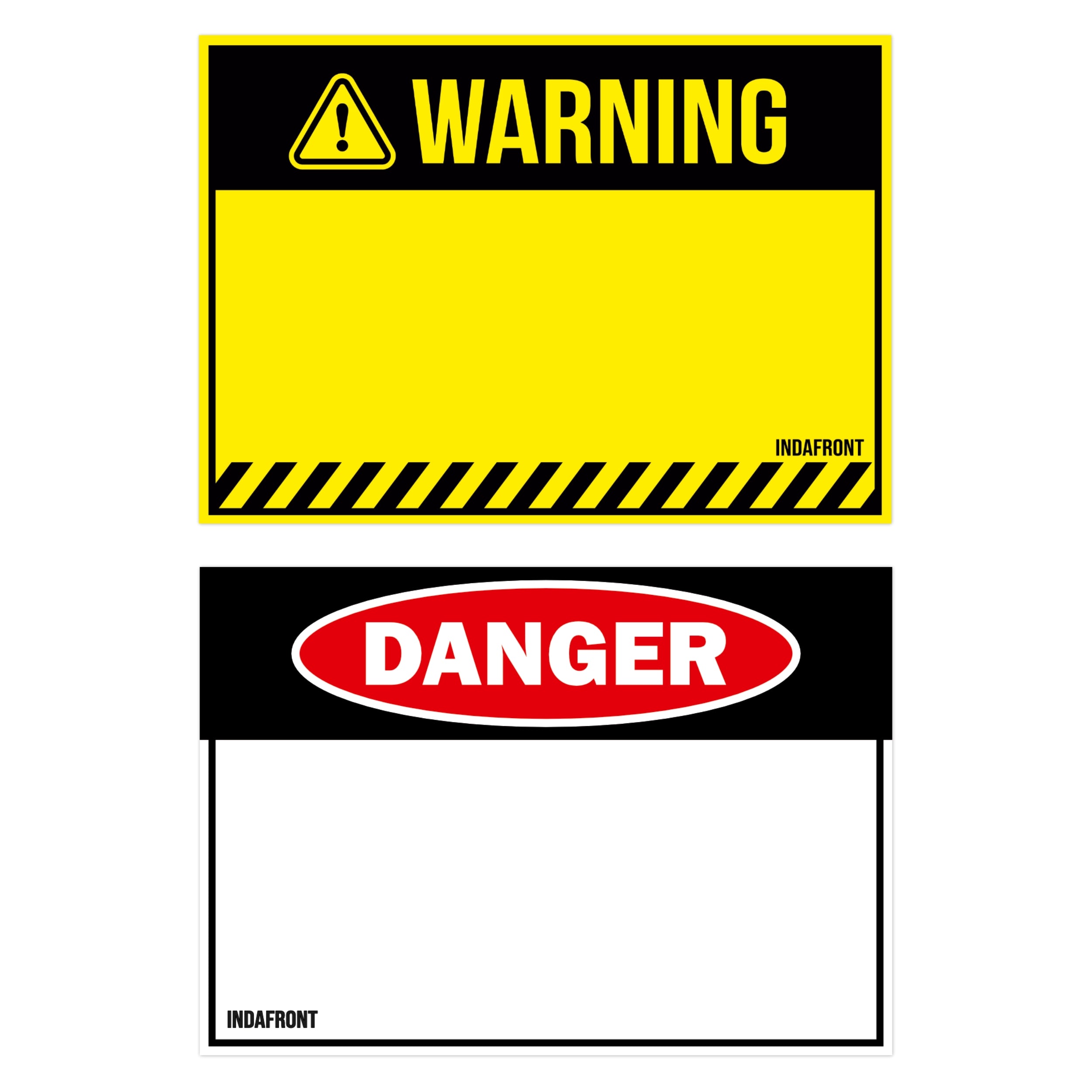 Warning & Danger Stickers Mix (50 pcs.) image 0
