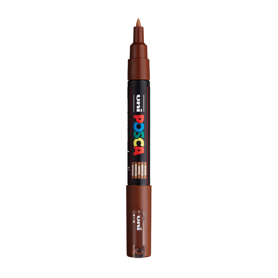 Posca PC-1MC Acrylic Marker (Extra Fine) - Brown image