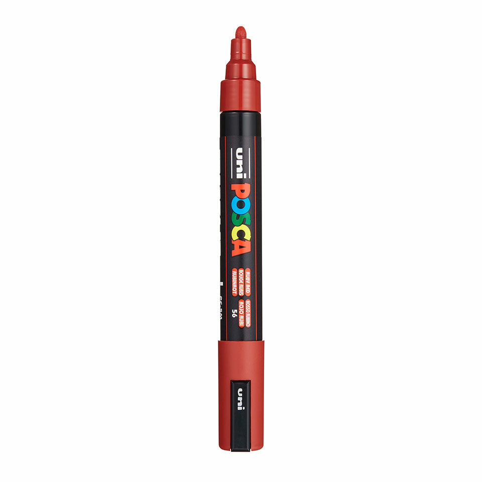 Posca PC-5M Acrylic Marker (Medium) - Ruby Red image