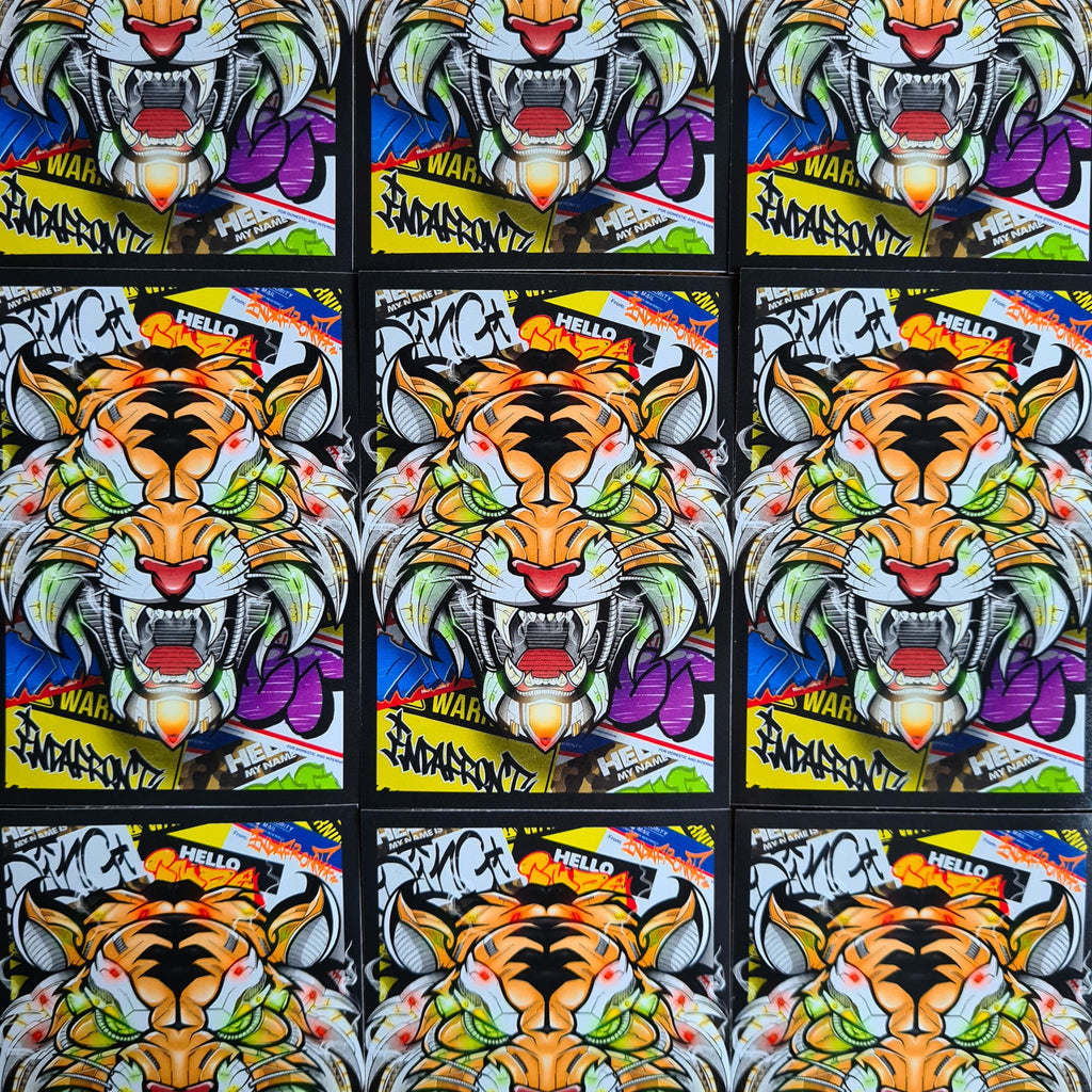 Cyber Tiger Vinyl Stickers - Limited Edition (10 pcs.) image 2