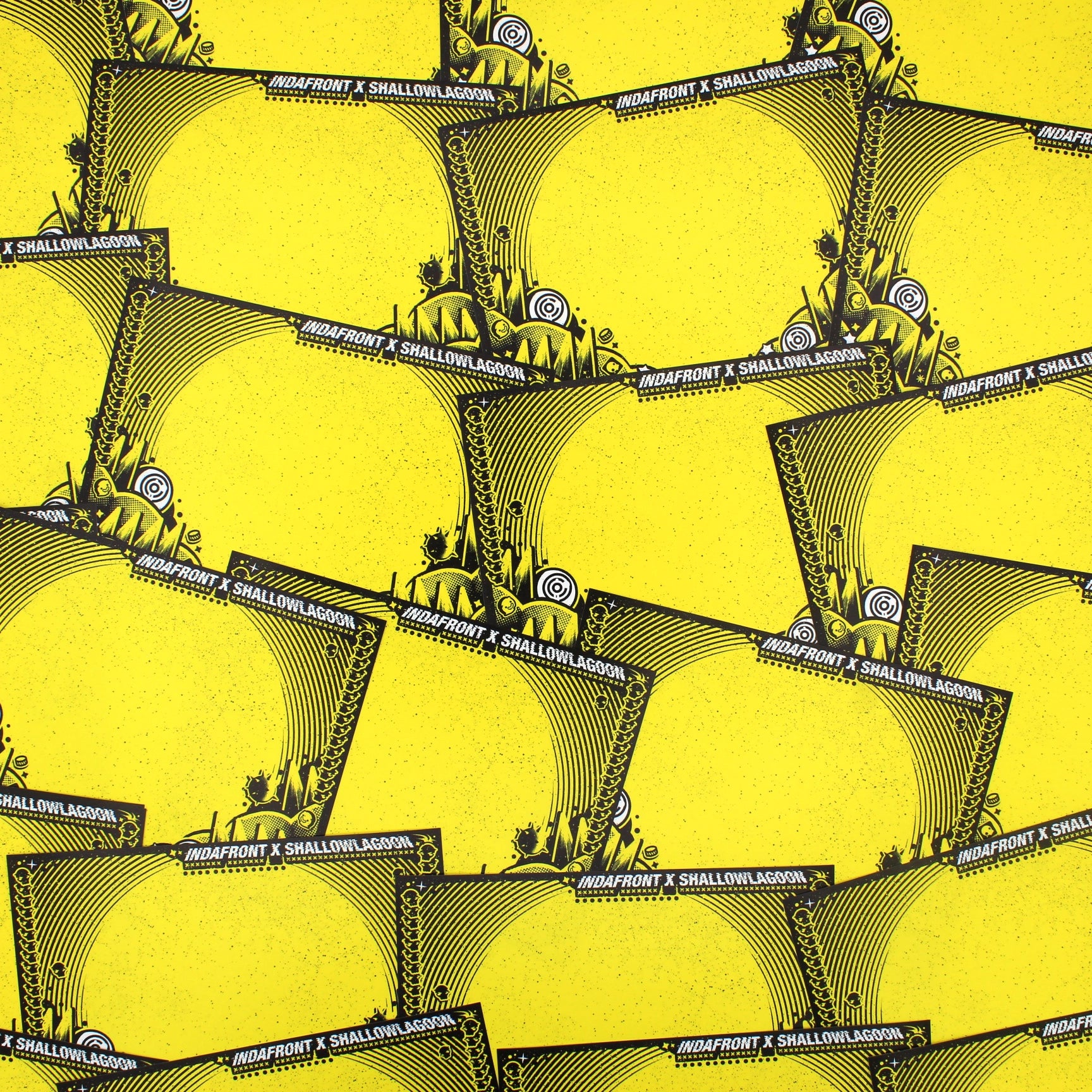 Shallow Lagoon x Indafront Yellow Stickers (50 pcs.) image 2