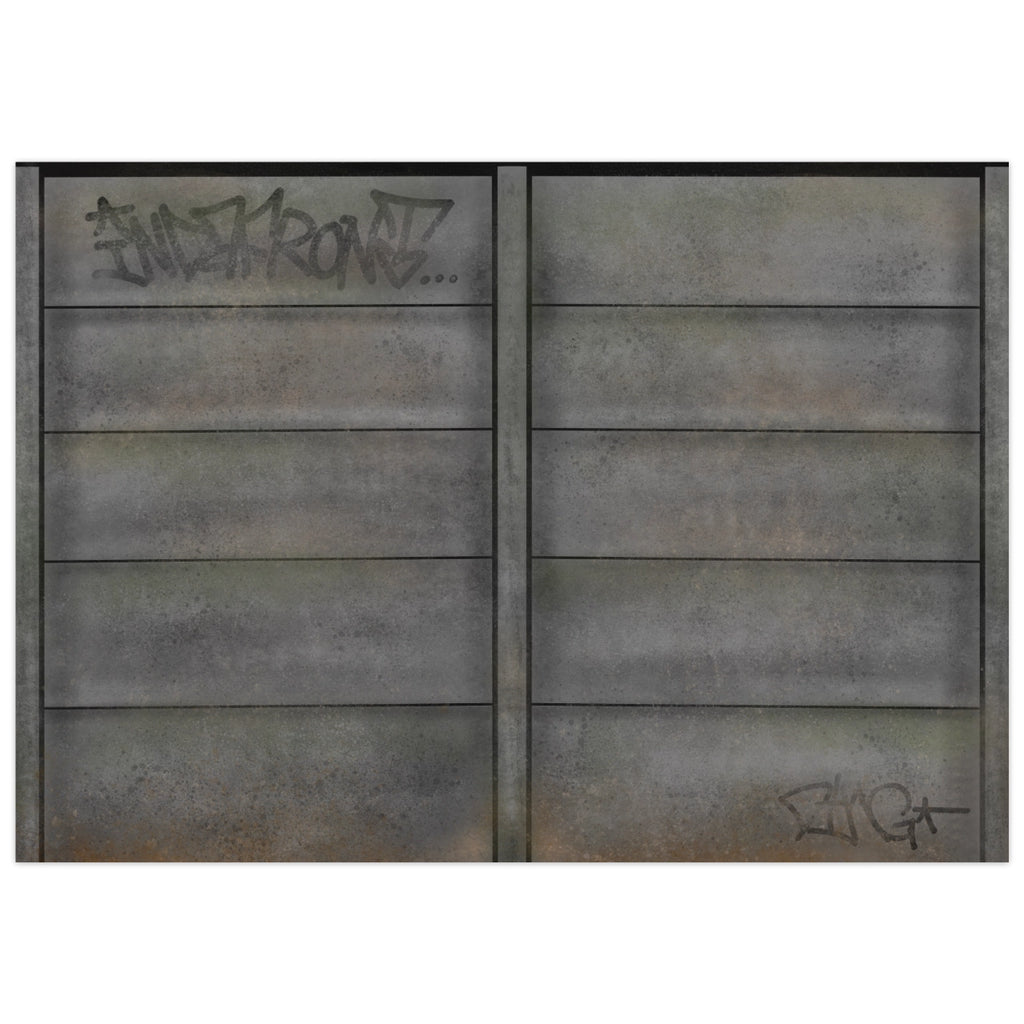 Concrete Fence Graffiti Stickers (50 pcs.) image 0