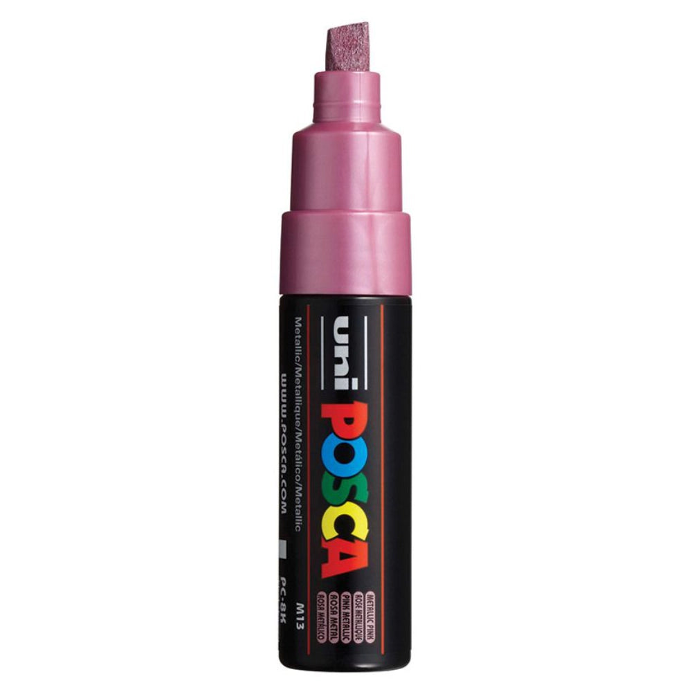 Posca PC-8K Acrylic Marker (8mm) - Metallic Pink image