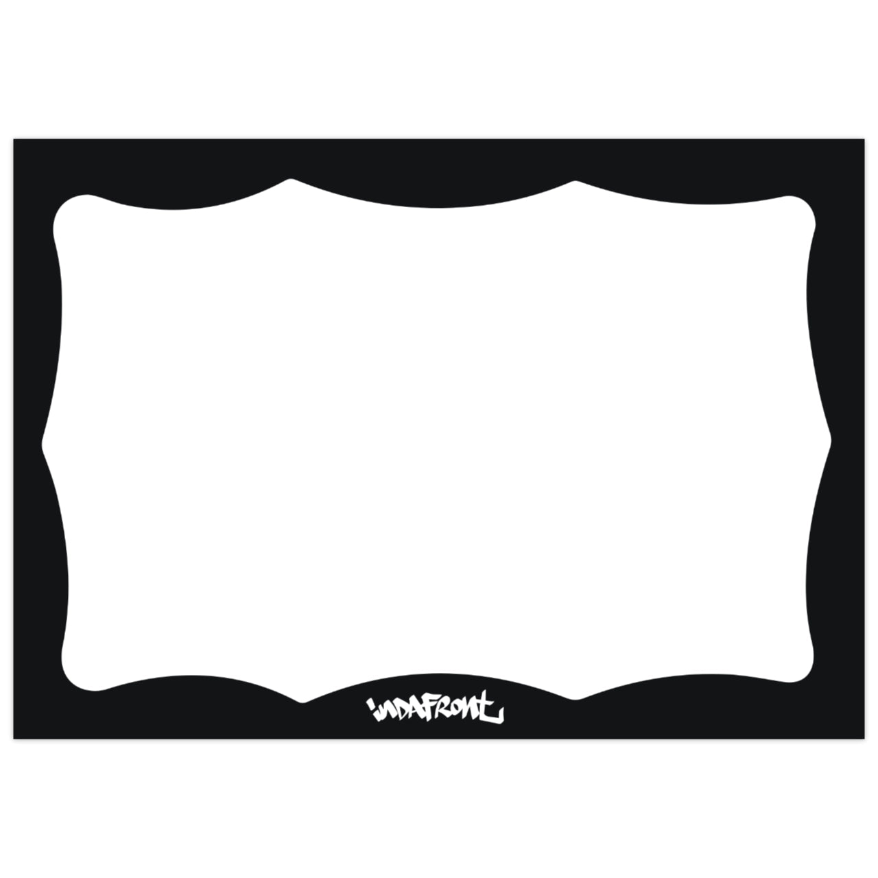 Wavy Border Stickers Black (50 pcs.) image 0