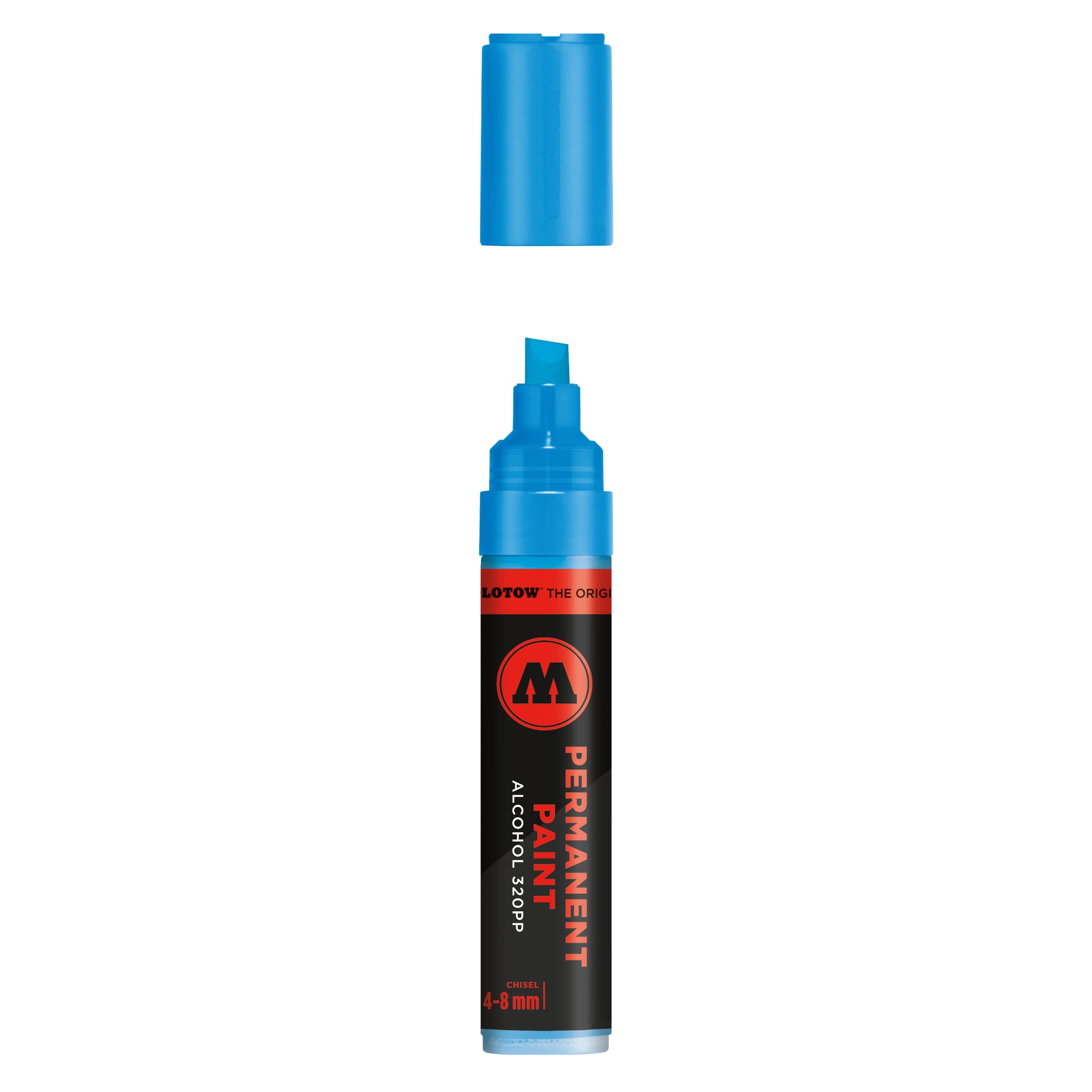Molotow Permanent Paint 320PP Alcohol Marker (4-8mm) - Shock Blue Middle image