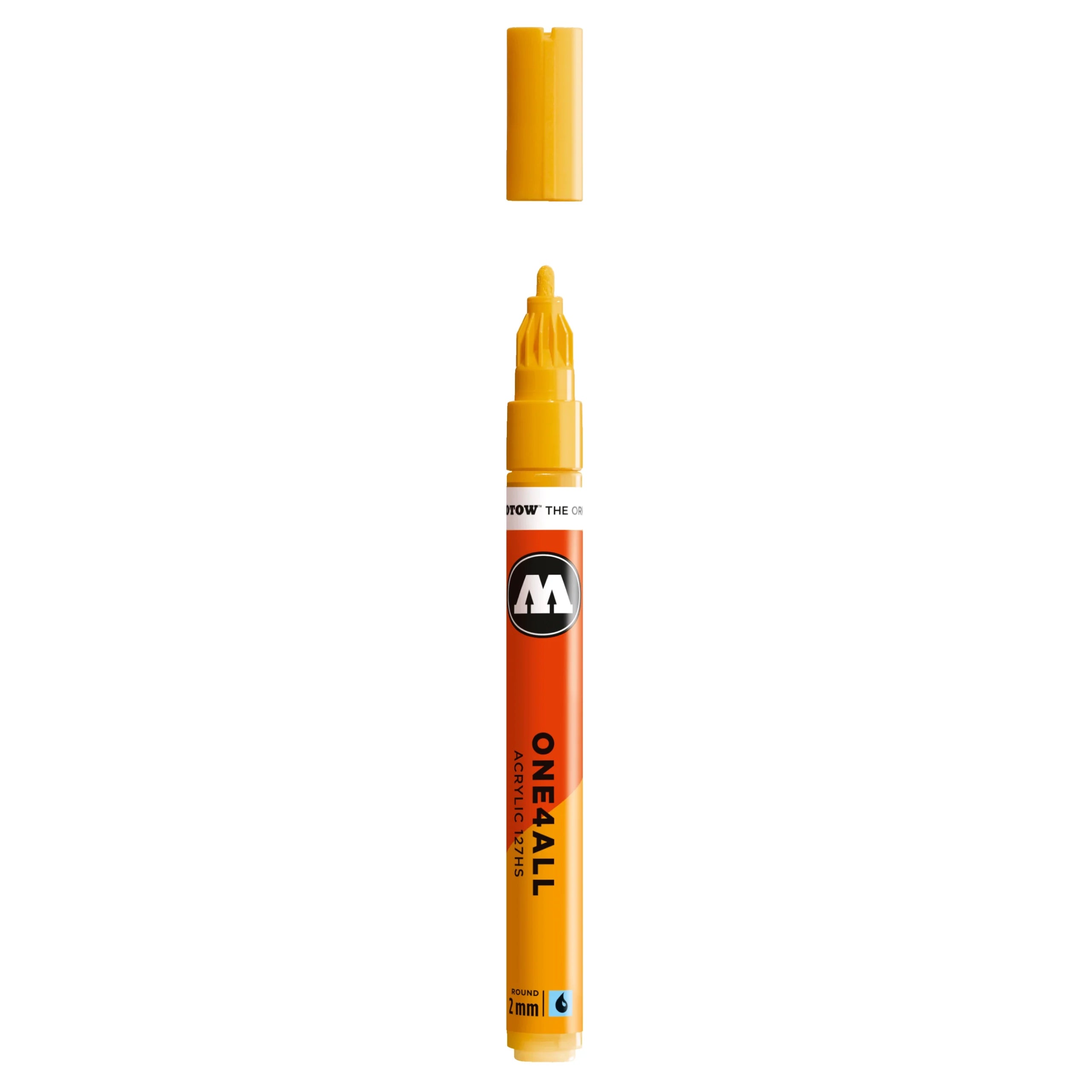 Molotow ONE4ALL 127HS Acrylic Marker (2mm) - Mustard Yellow image
