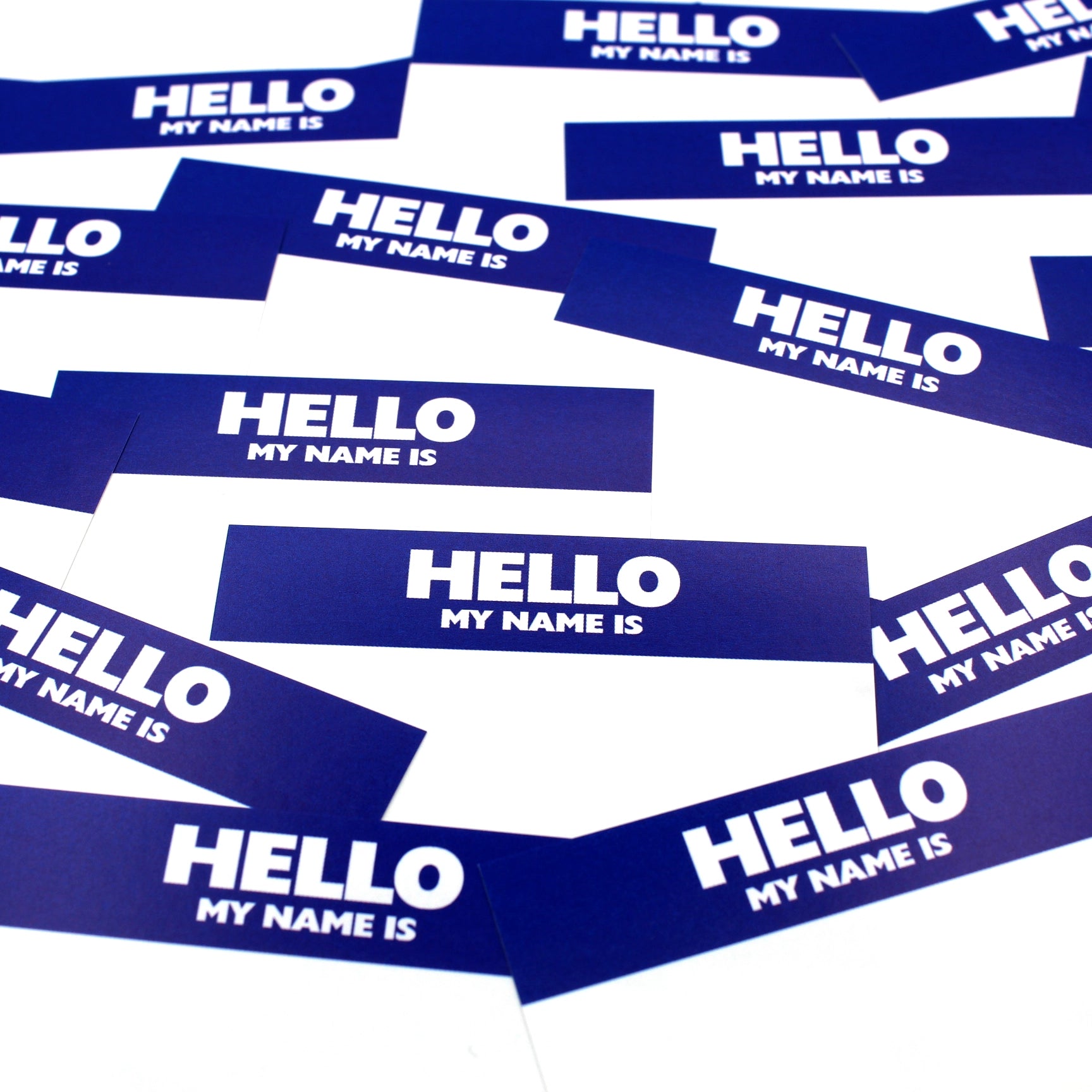 Hello My Name is Mini Stickers Blue (50 pcs.) image 2