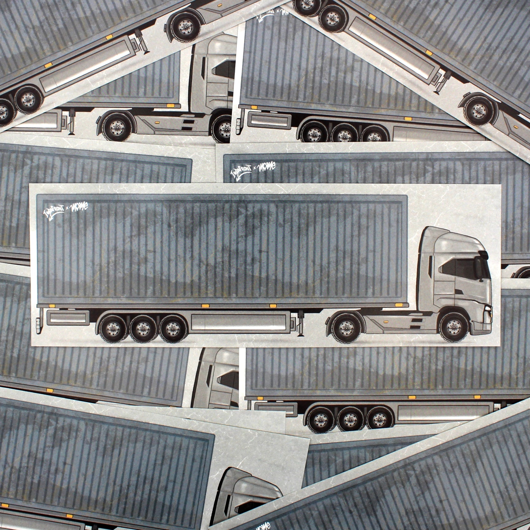 Blue Truck Stickers (25 pcs.) image 2