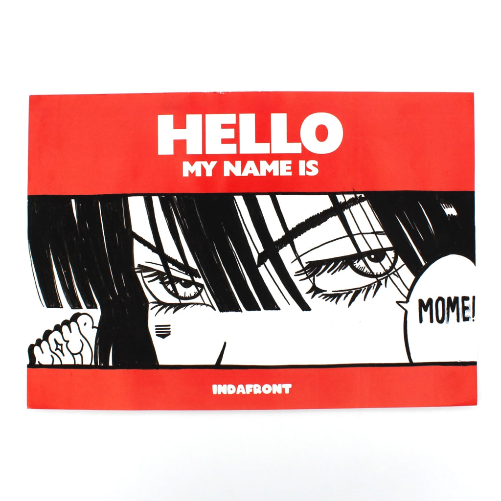 Hello My Name is Stickers XL Red (A5) image 1