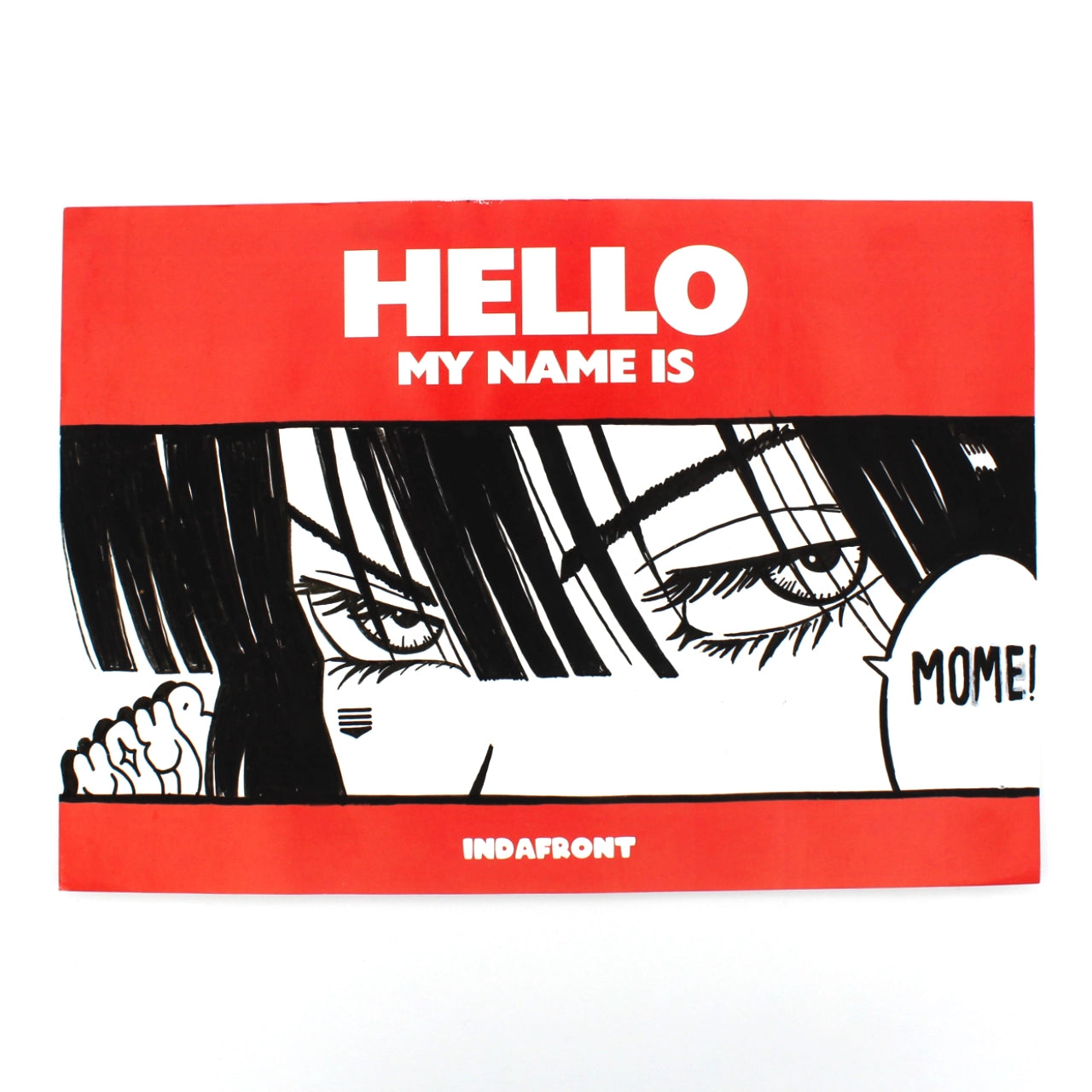 Hello My Name is Stickers XL Red (A5) image 1