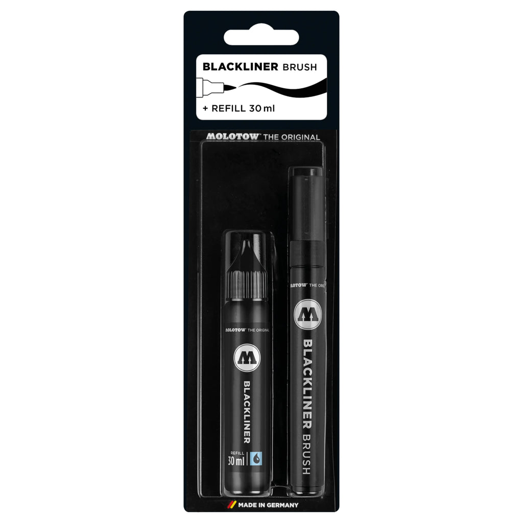 Molotow Blackliner Brush + Refill (30ml) image 0