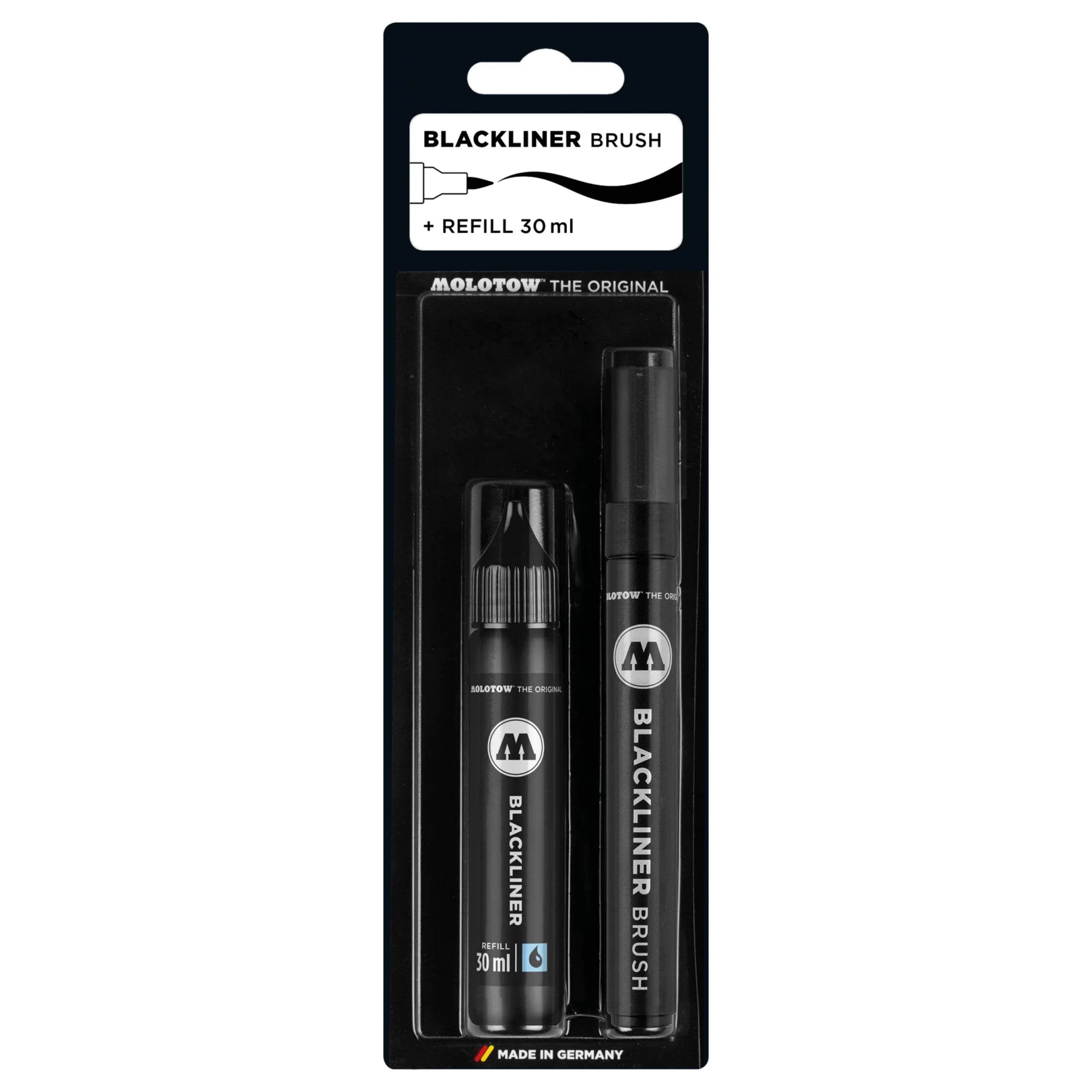 Molotow Blackliner Brush + Refill (30ml) image 0