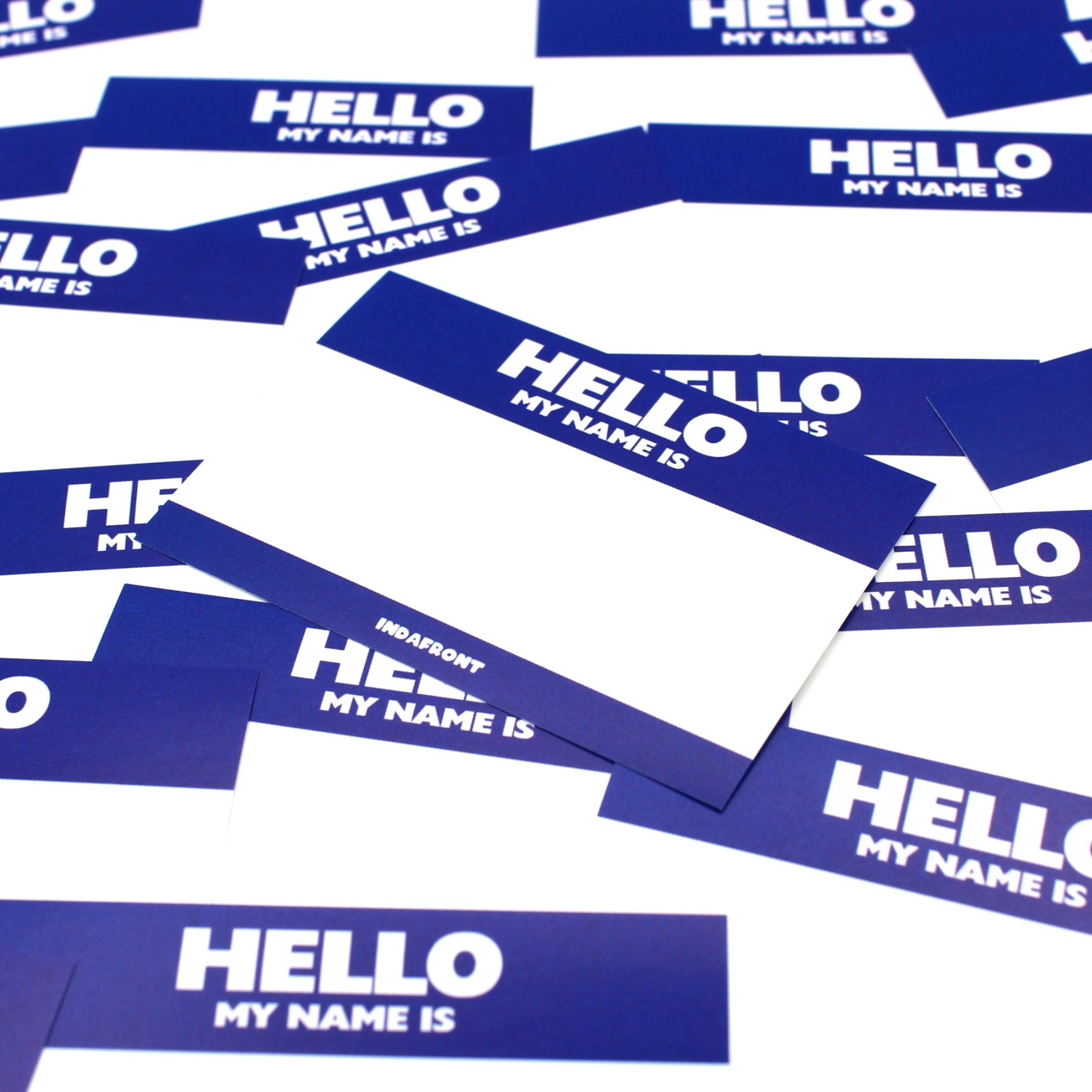 Hello My Name is Mini Stickers Blue (50 pcs.) image 3