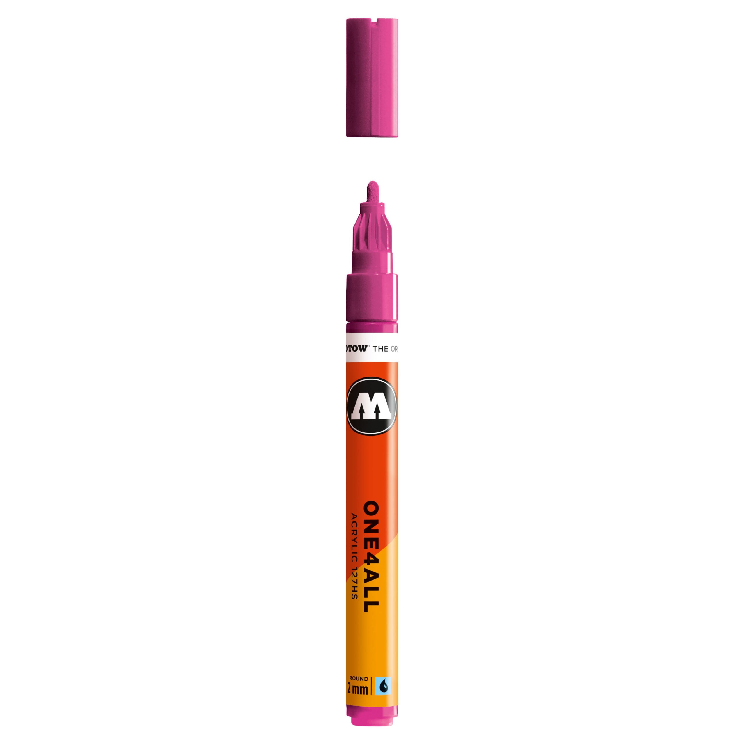 Molotow ONE4ALL 127HS Acrylic Marker (2mm) - Magenta image