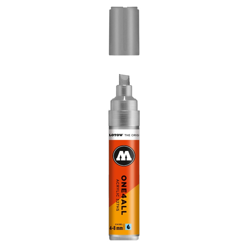 Molotow ONE4ALL 327HS Acrylic Marker (4-8mm) - Silver image