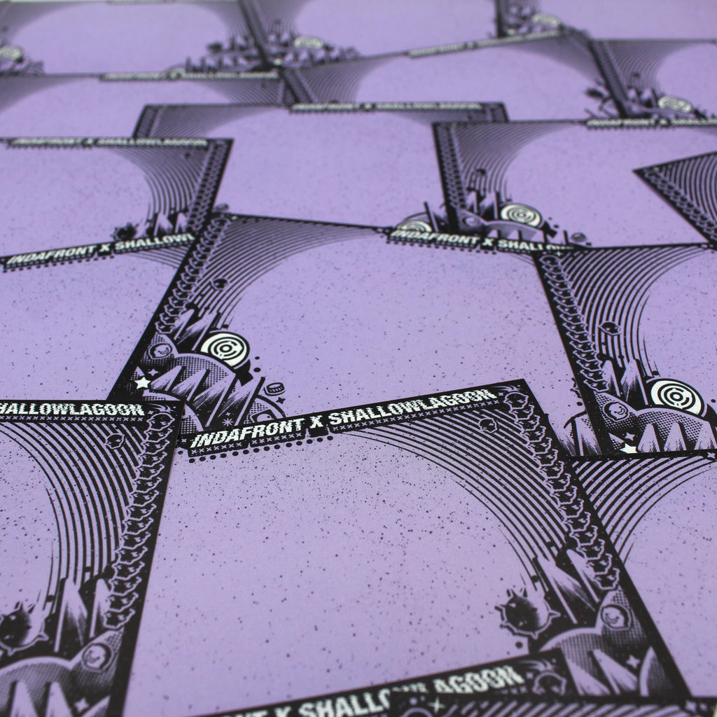 Shallow Lagoon x Indafront Purple Stickers (50 pcs.) image 3