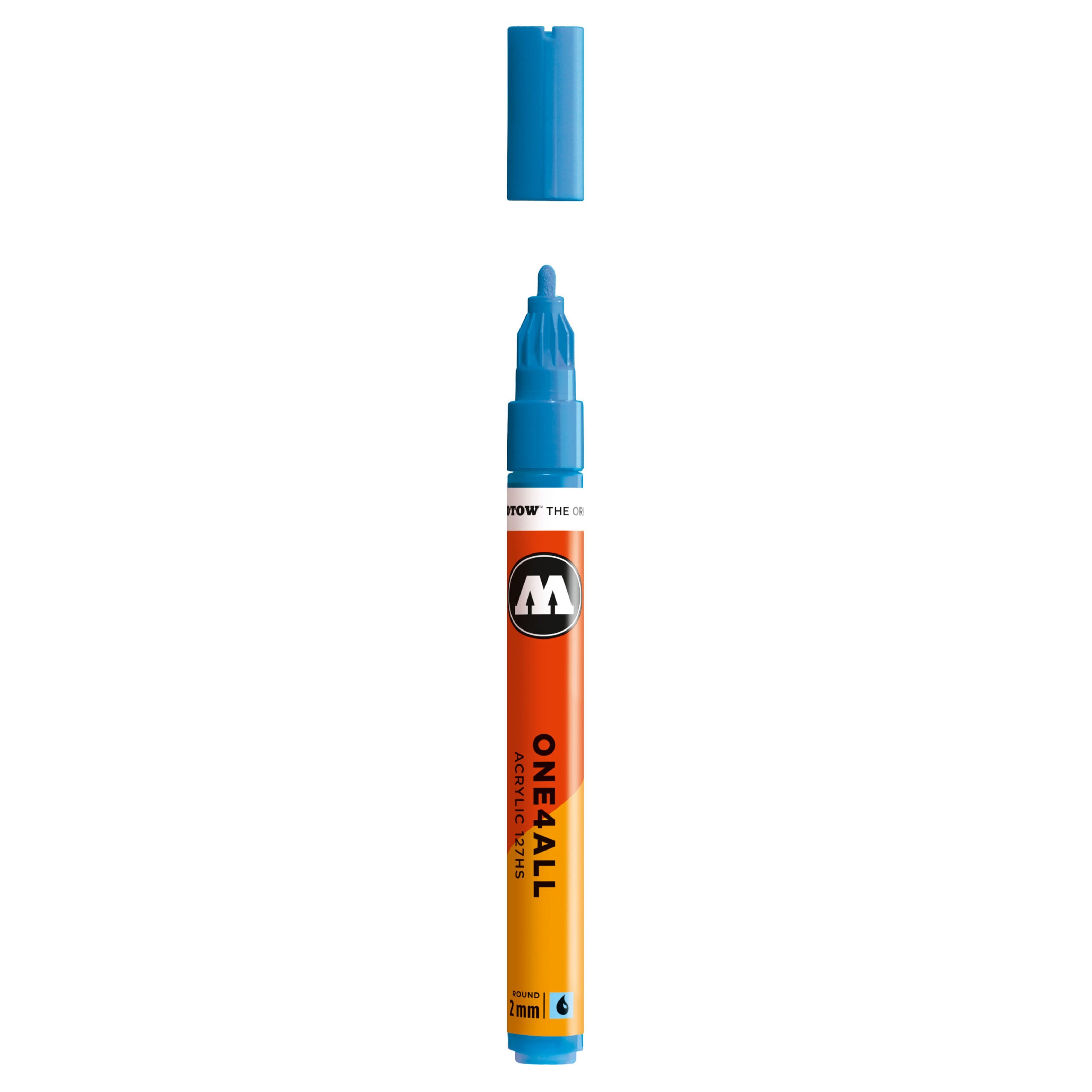 Molotow ONE4ALL 127HS Acrylic Marker (2mm) - Shock Blue Middle image