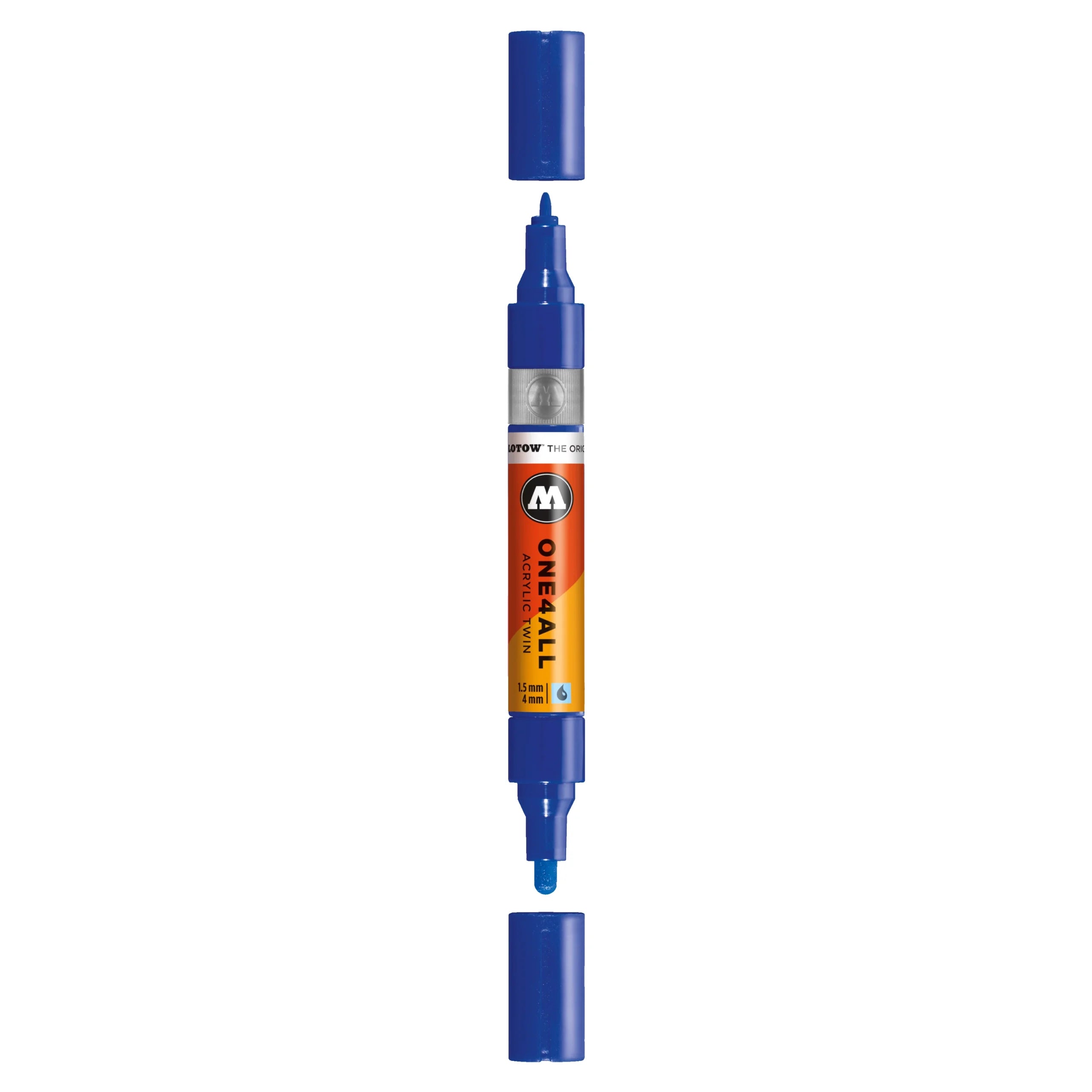 Molotow ONE4ALL Acrylic TWIN Marker (1.5-4mm) - Ultramarine Blue image