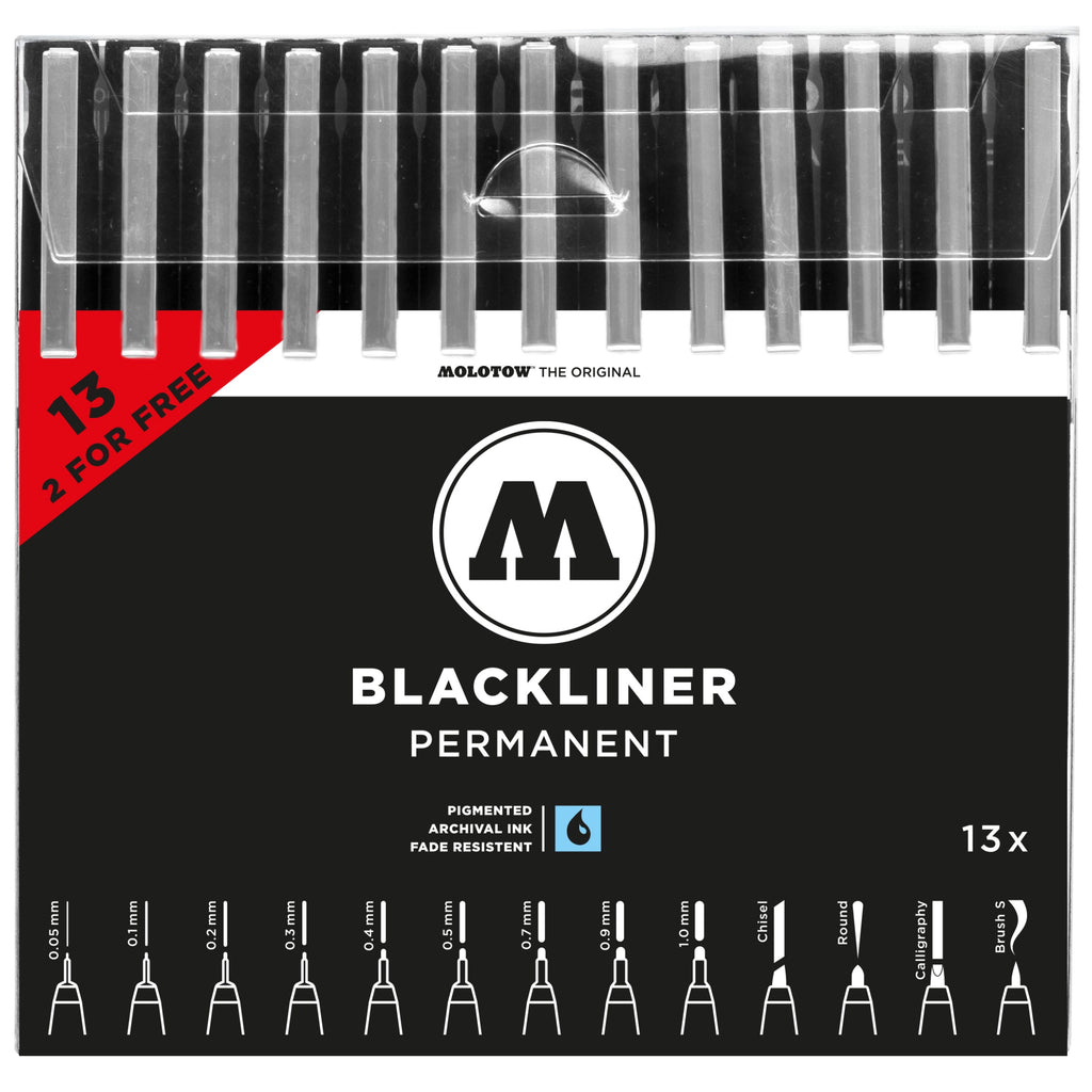 Molotow Blackliner Complete Set (13 pcs.) image 0