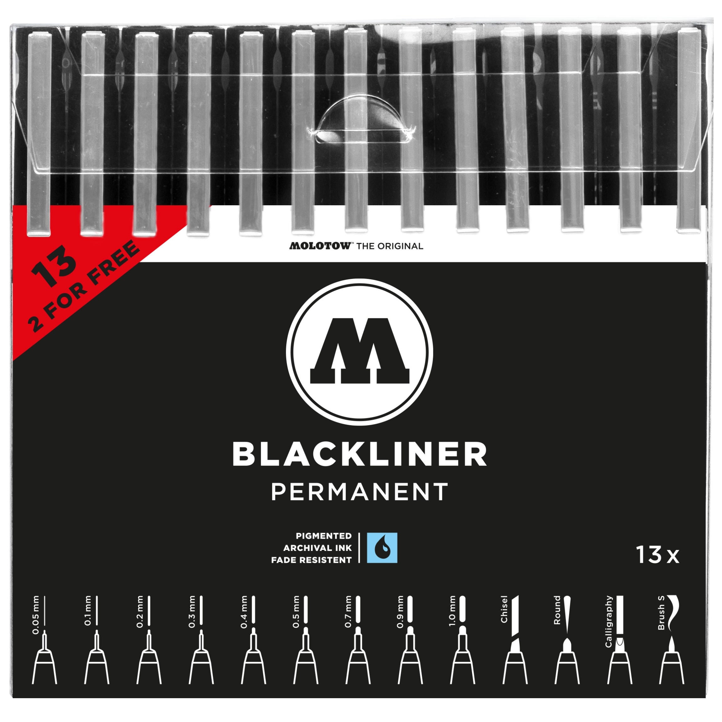Molotow Blackliner Complete Set (13 pcs.) image 0