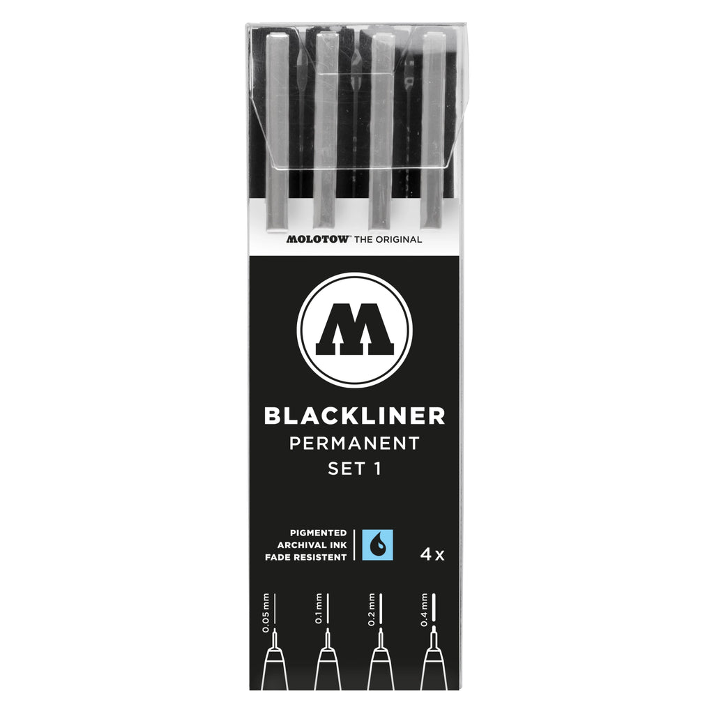 Molotow Blackliner Set 1 (0.05, 0.1, 0.2, 0.4) image 0