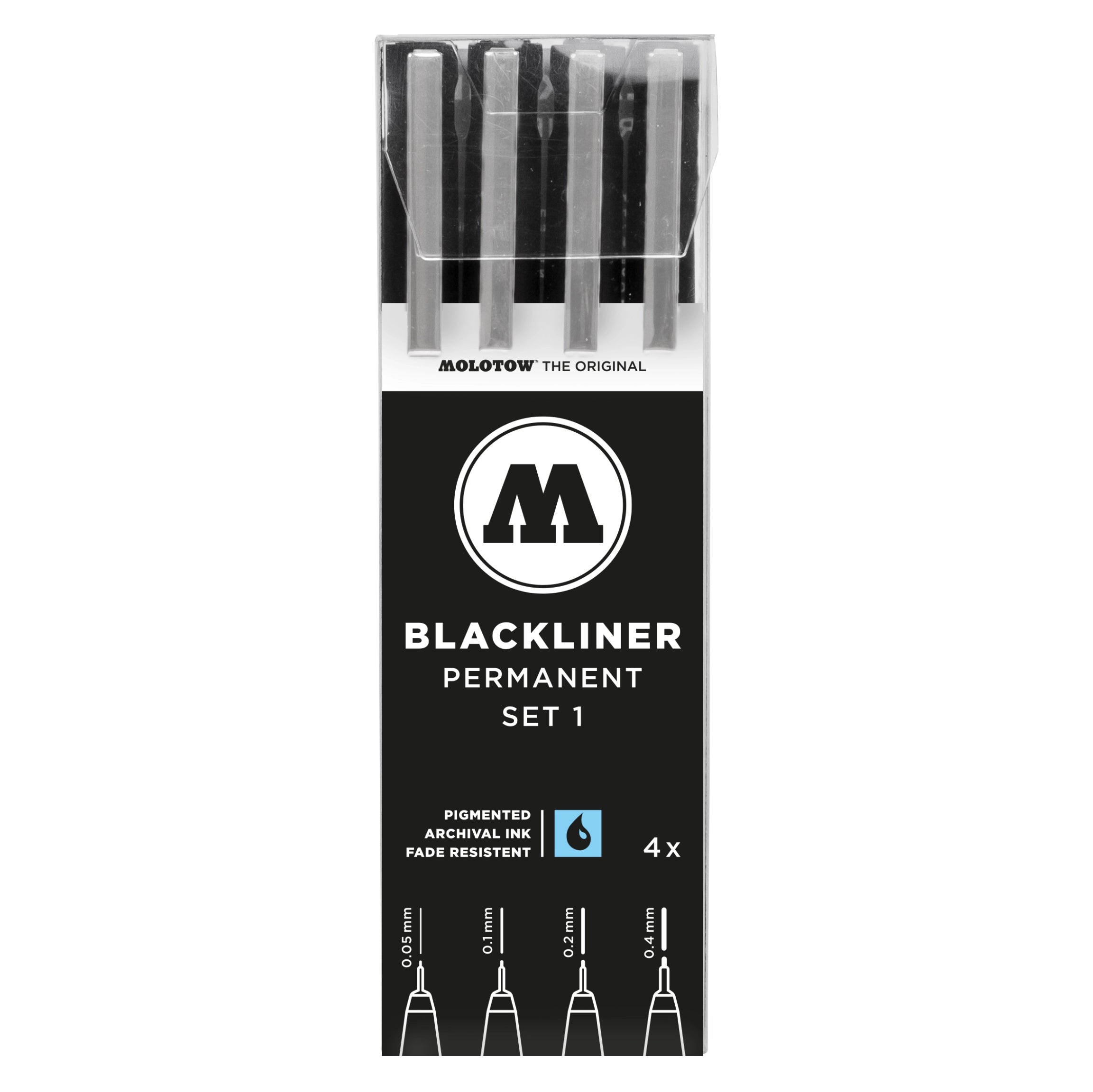 Molotow Blackliner Set 1 (0.05, 0.1, 0.2, 0.4) image 0