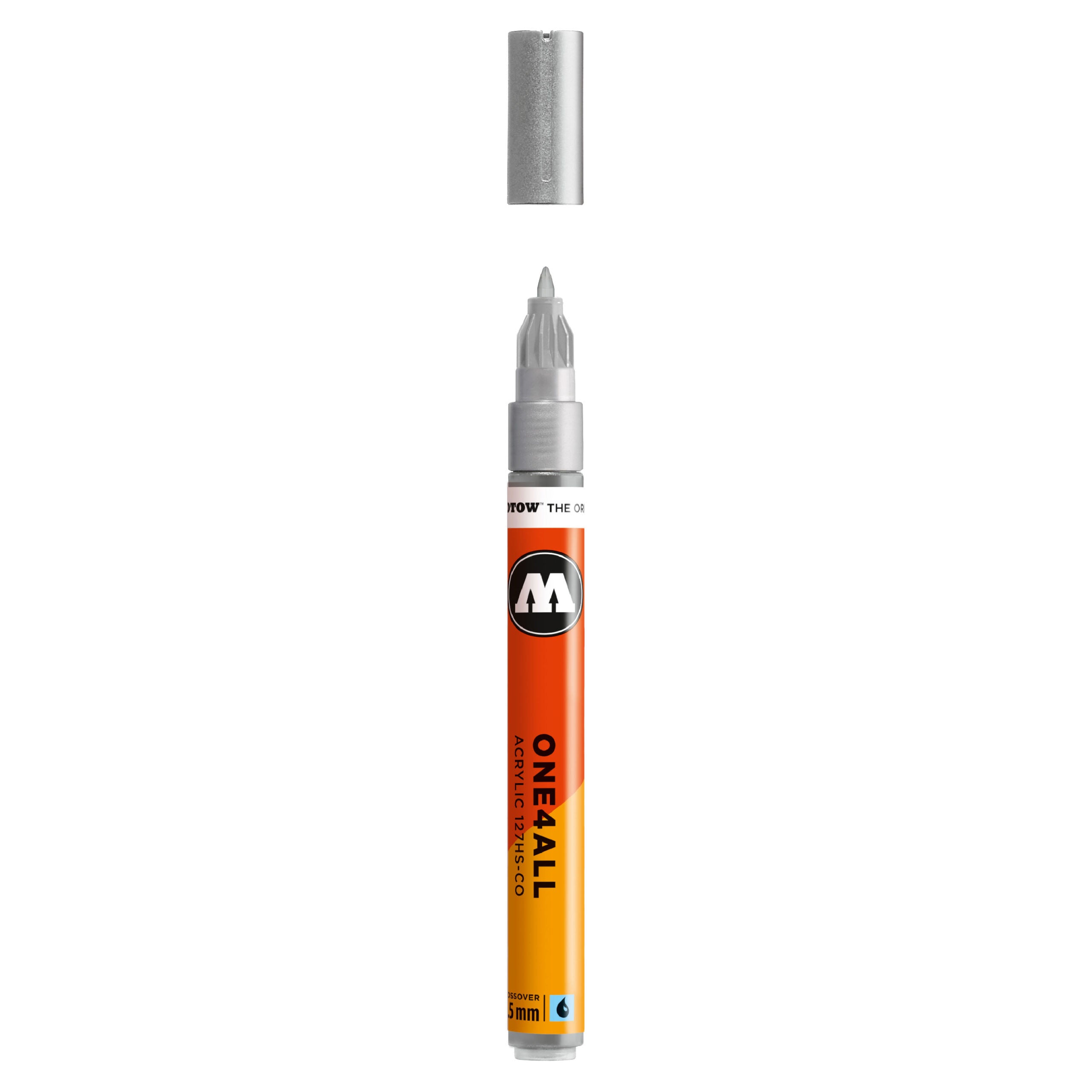 Molotow ONE4ALL 127HS-CO Acrylic Marker (1,5mm) - Silver image