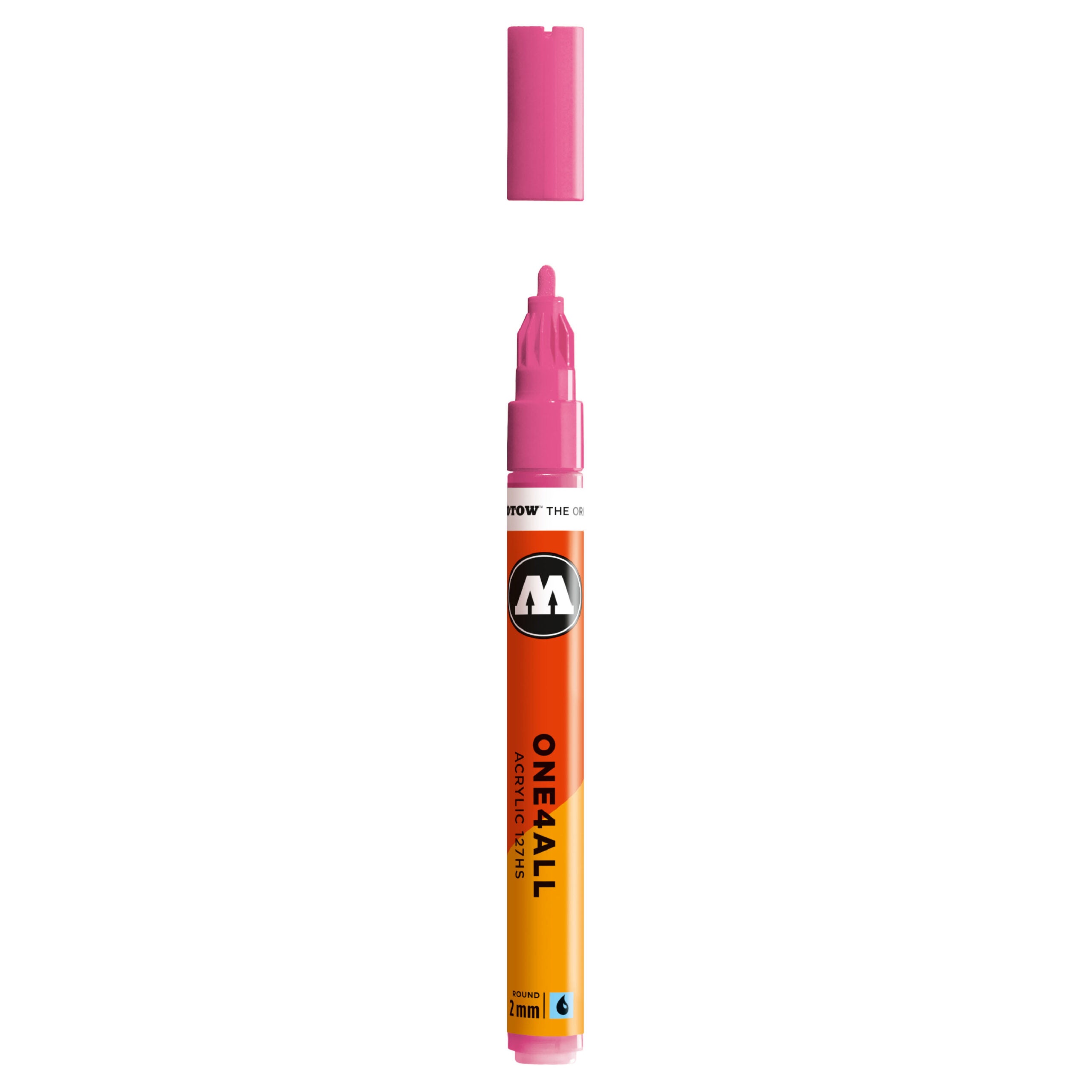 Molotow ONE4ALL 127HS Acrylic Marker (2mm) - Neon Pink image