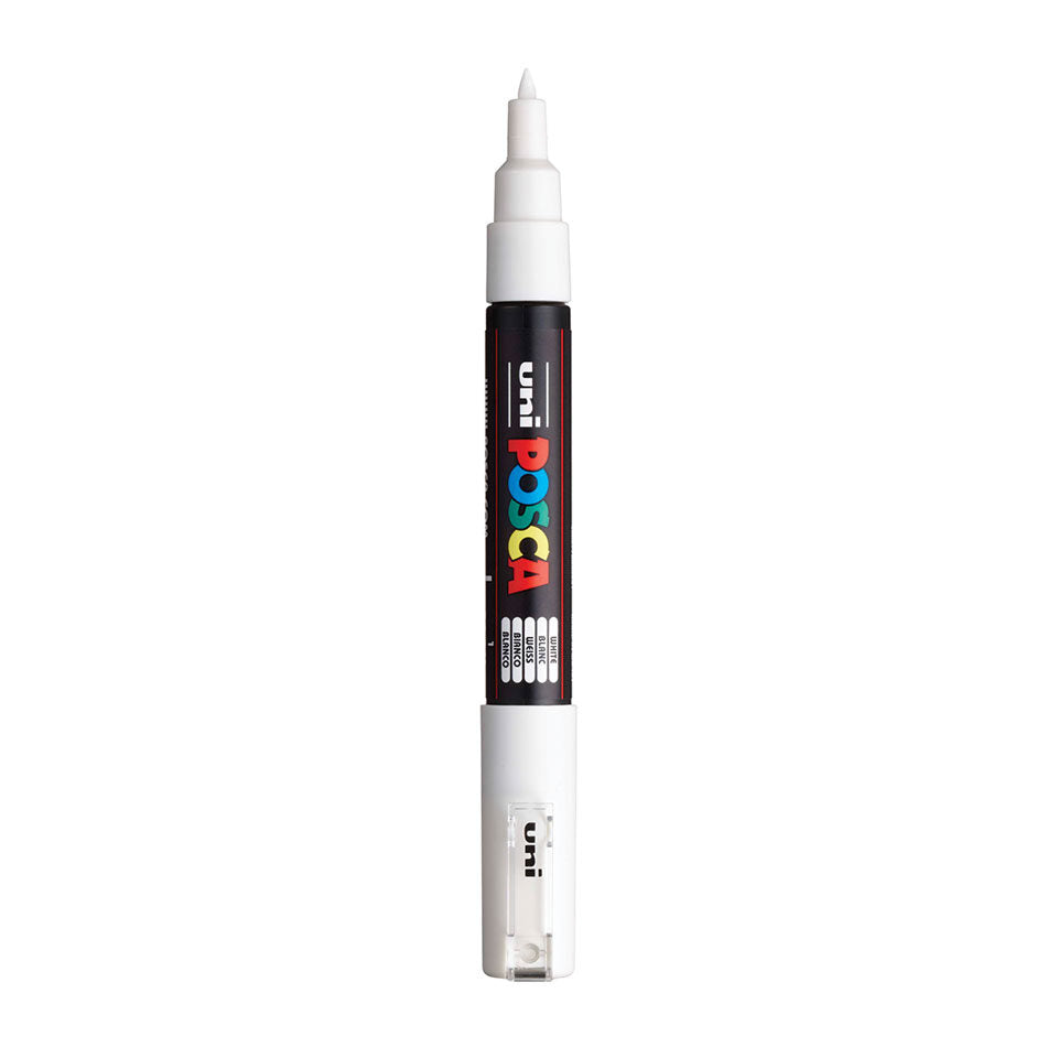 Posca PC-1MC Acrylic Marker (Extra Fine) - White image