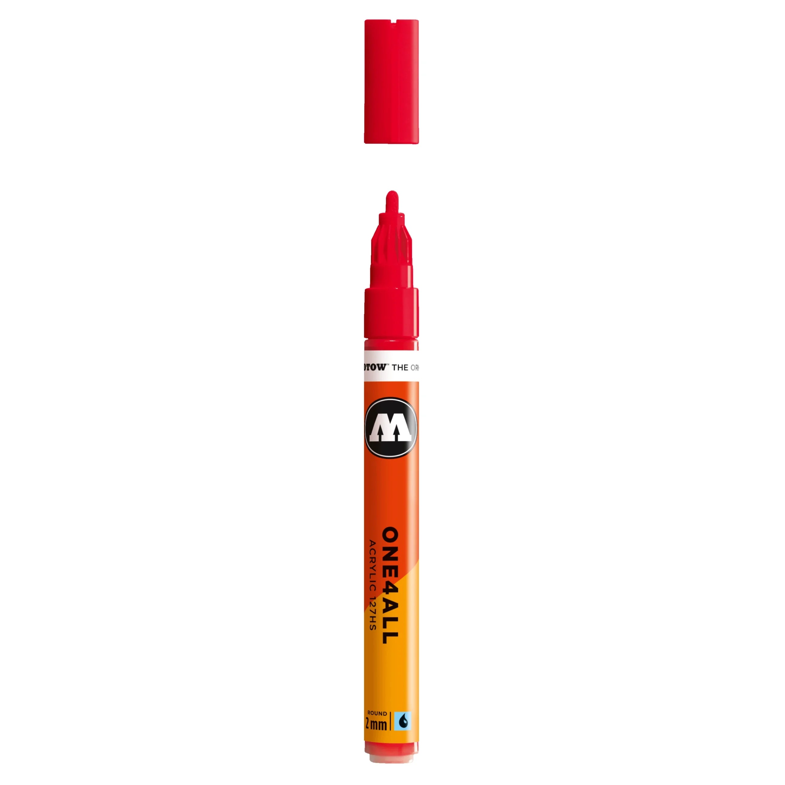 Molotow ONE4ALL 127HS Acrylic Marker (2mm) - Cherry Red image