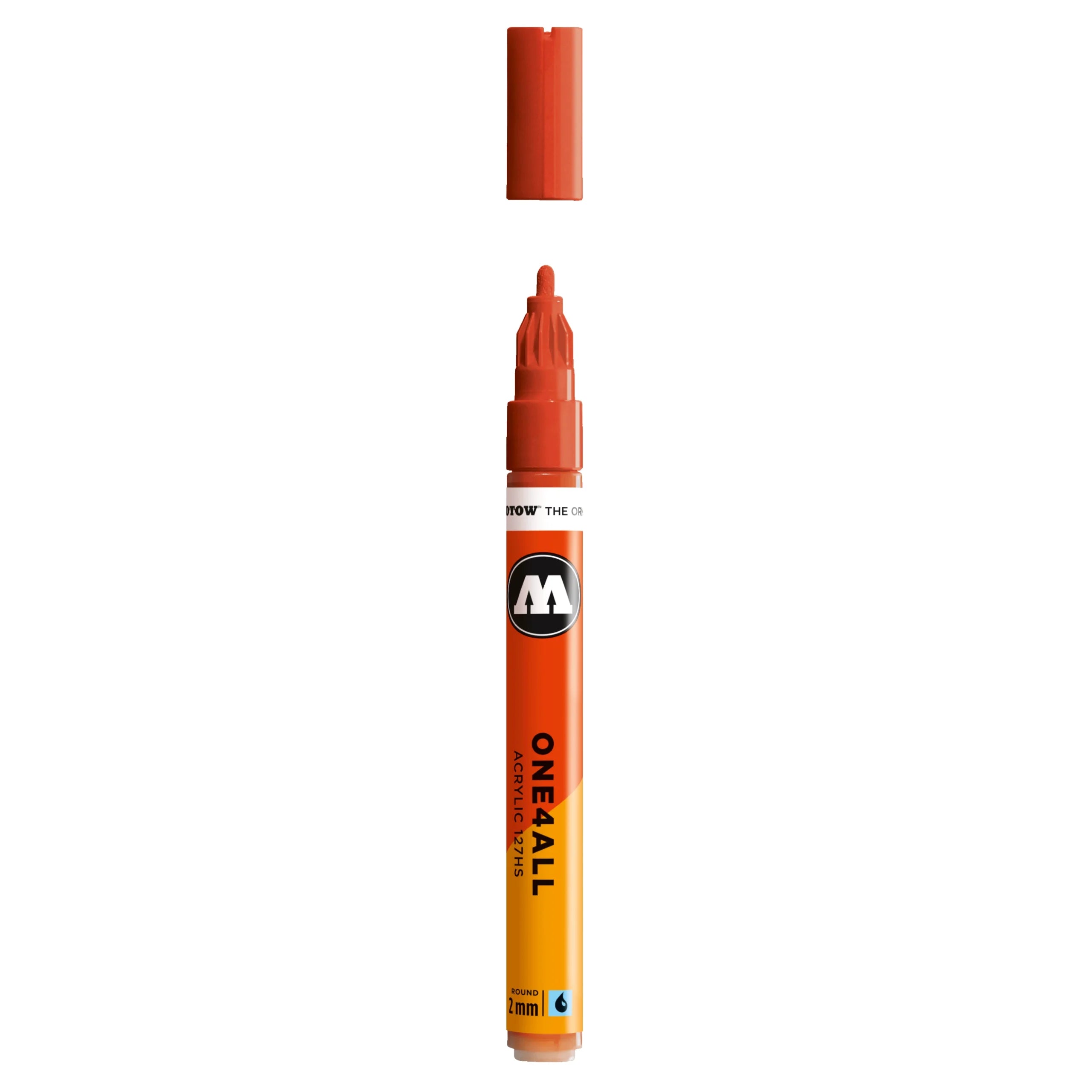 Molotow ONE4ALL 127HS Acrylic Marker (2mm) - Vermilion image