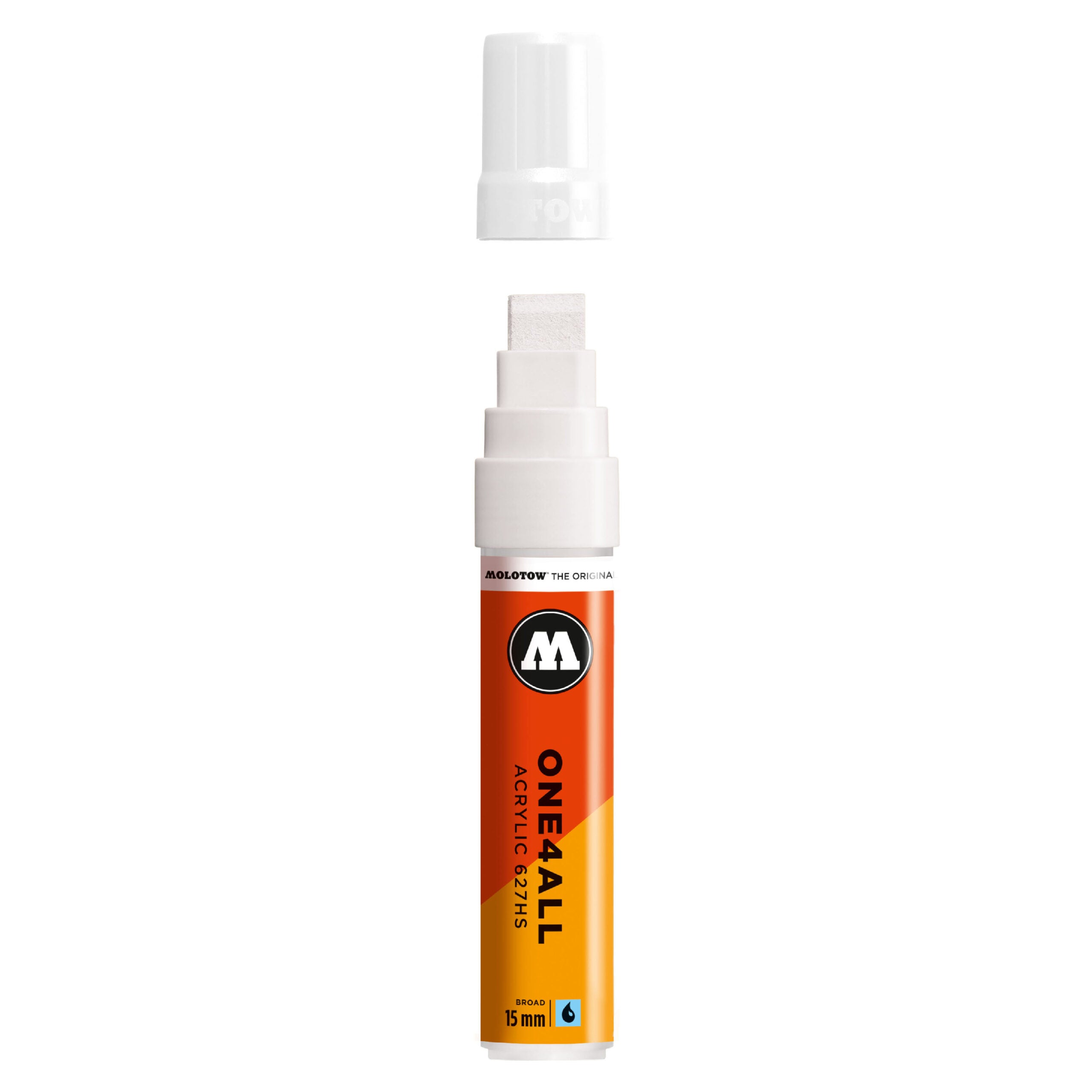 Molotow ONE4ALL 627HS Acrylic Marker (15mm) - Signal White image