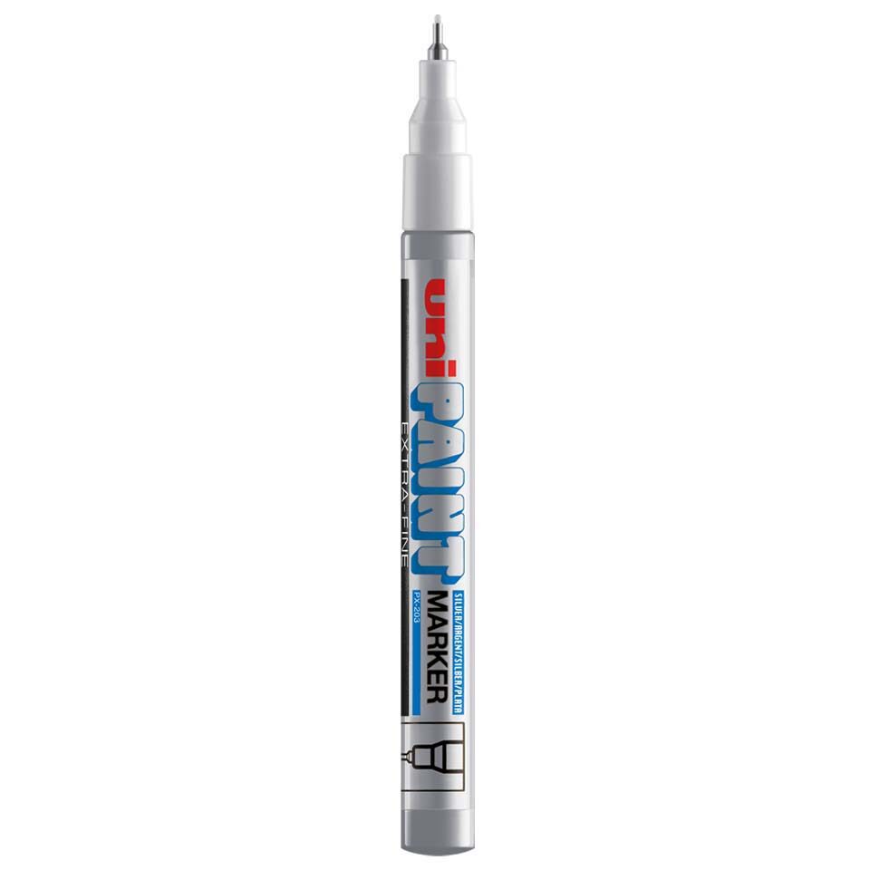 Uni Paint Marker PX-203 (0.8mm) - Silver image