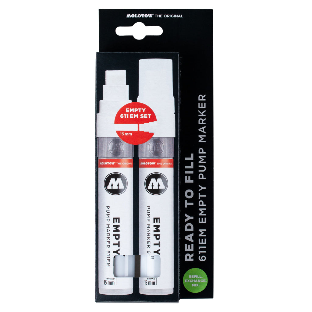 Molotow 611EM Empty Marker Set (15mm) image 0