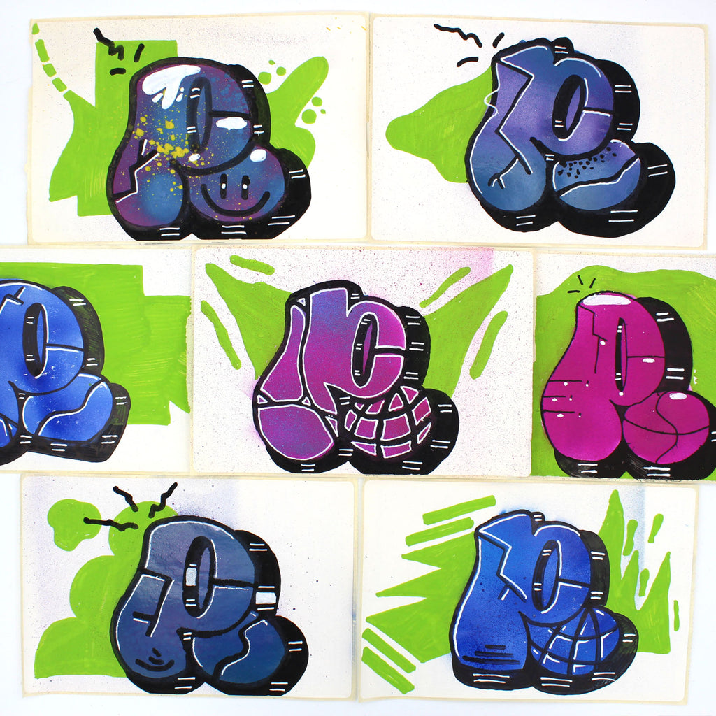 Phak Sticker Pack - Light Green/Purple image