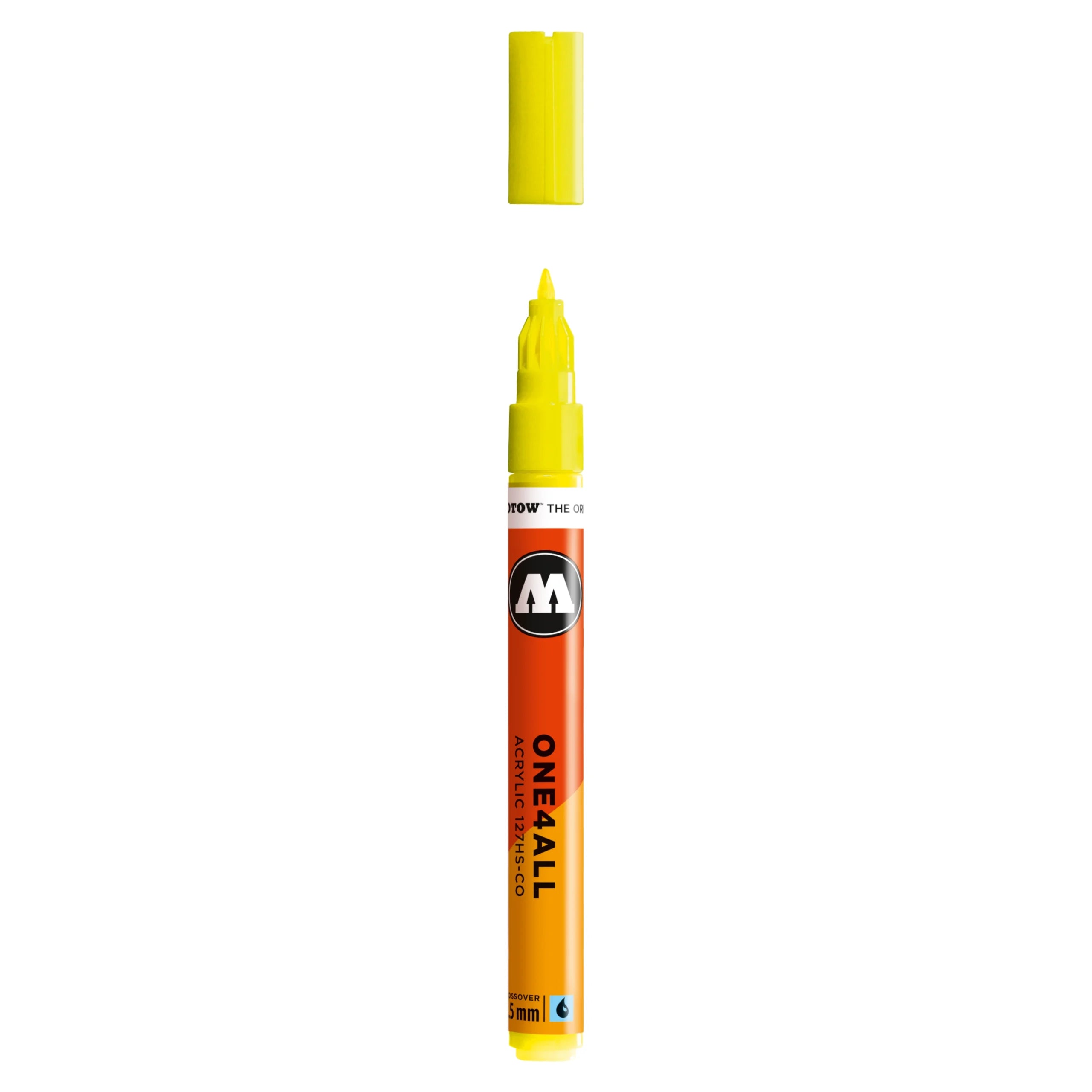 Molotow ONE4ALL 127HS-CO Acrylic Marker (1,5mm) - Neon Yellow Fluo image