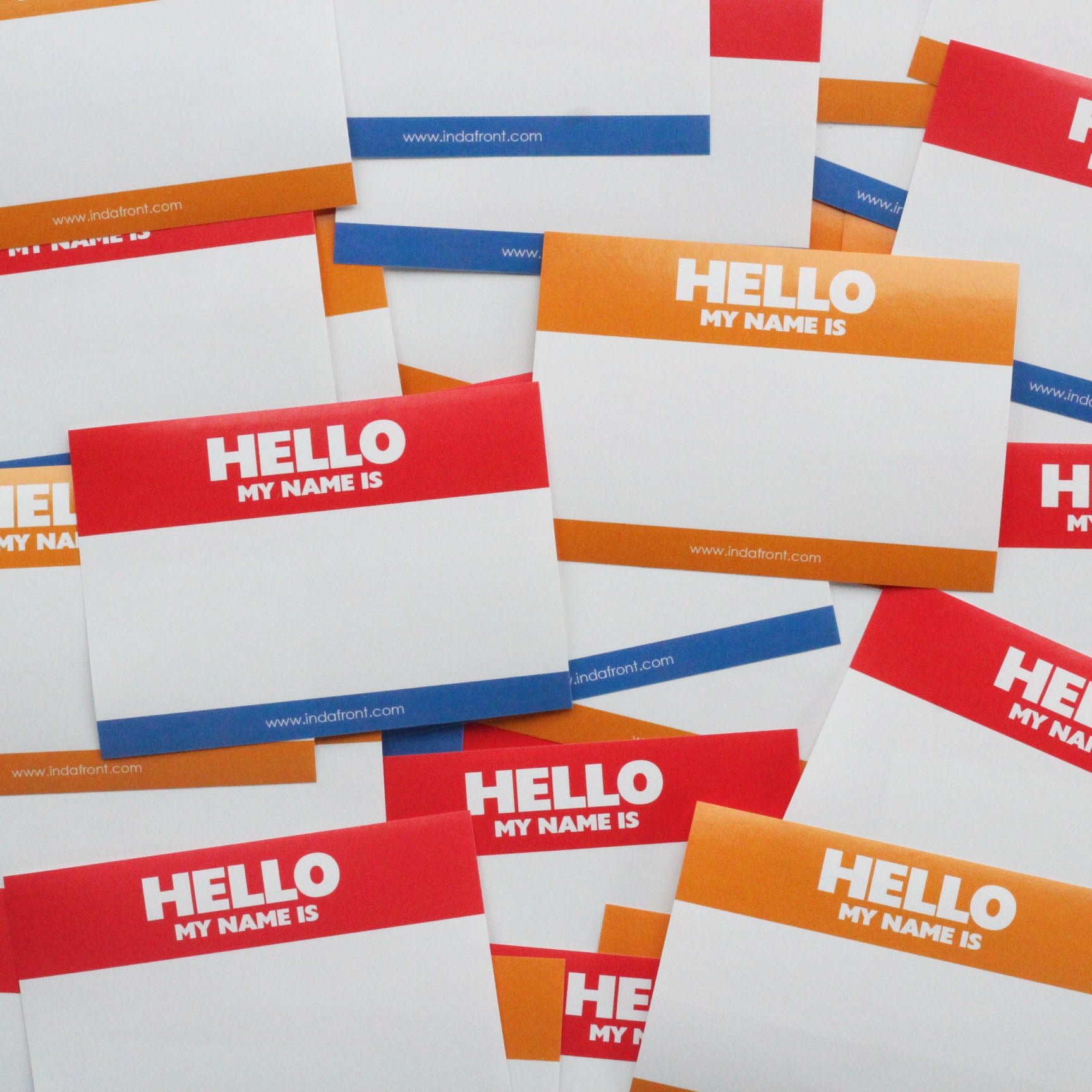 Hello My Name is Stickers Dutch Flag (50 pcs.) image 1