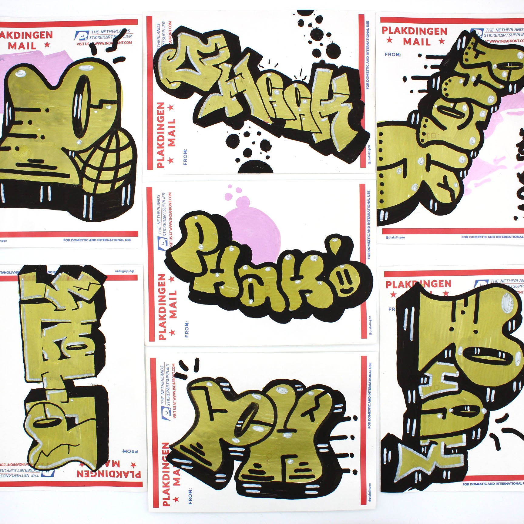 Phak Sticker Pack - Gold image