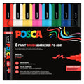 Posca PC-5BR Acrylic Brush Marker Standard Set (8 pcs.) image 0