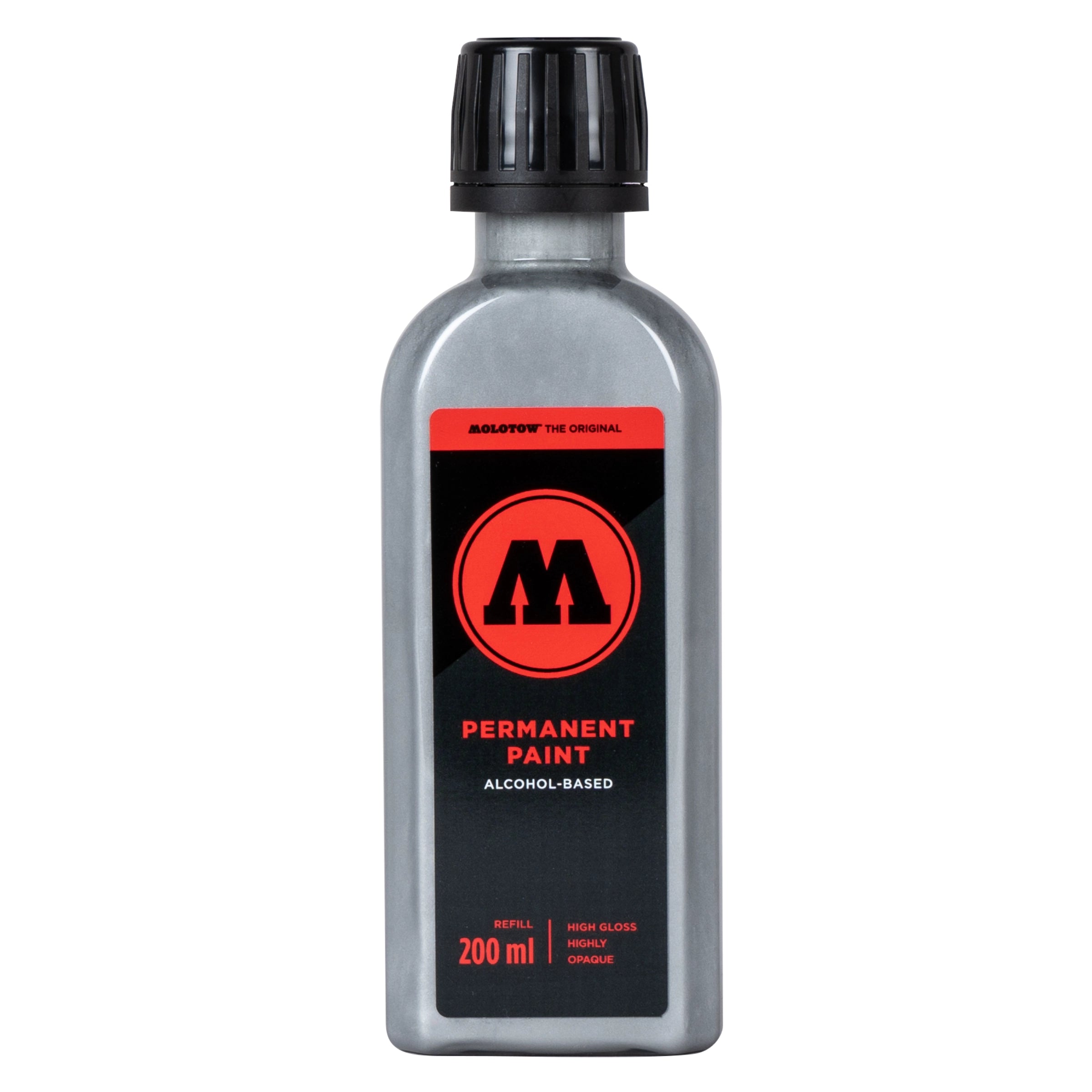 Molotow Permanent Paint Refill Ink (200ml) - Metallic Chrome image