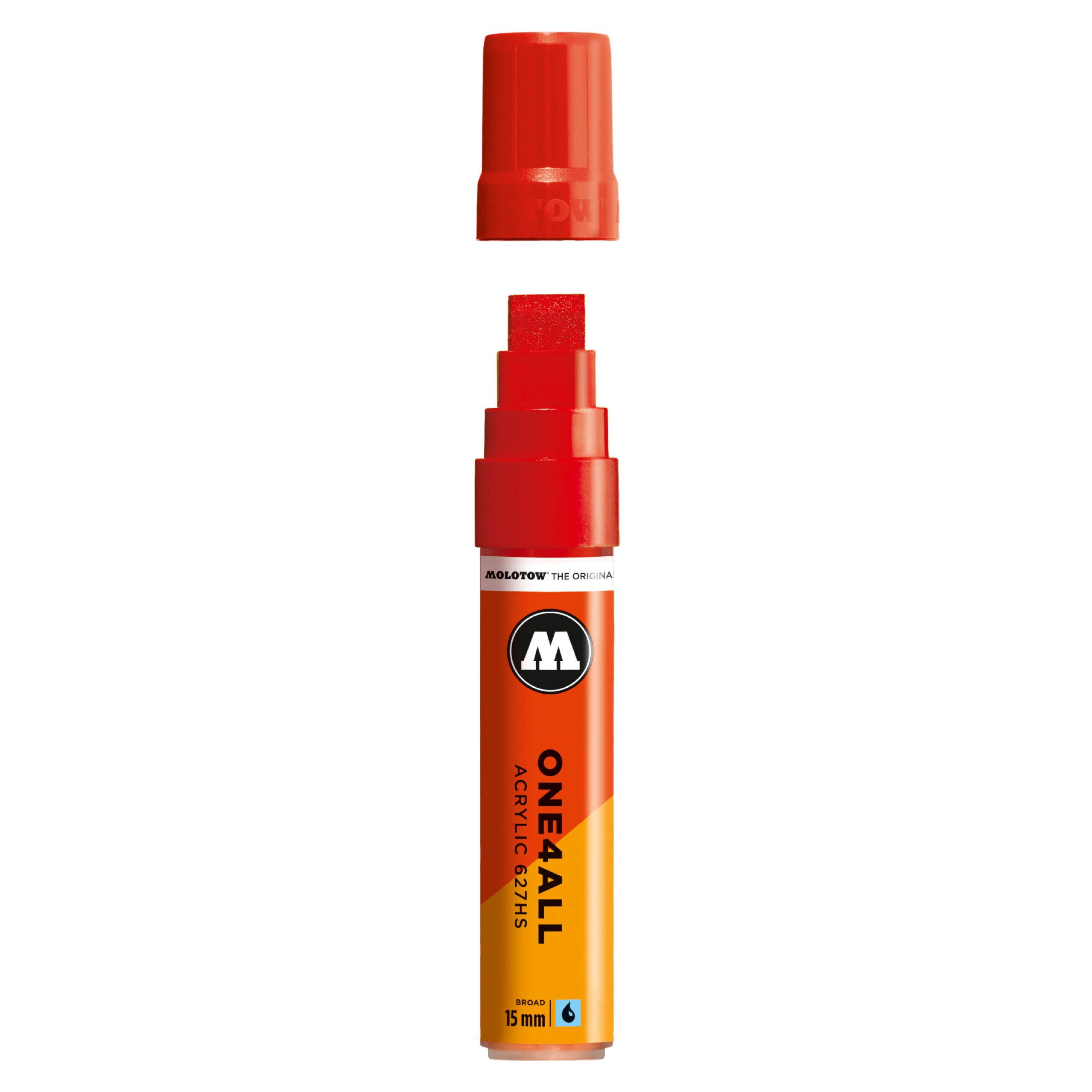 Molotow ONE4ALL 627HS Acrylic Marker (15mm) - Traffic Red image