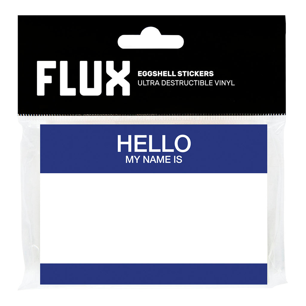 FLUX Egg Shell Stickers Hello My Name is Blue (50 pcs.) image 0