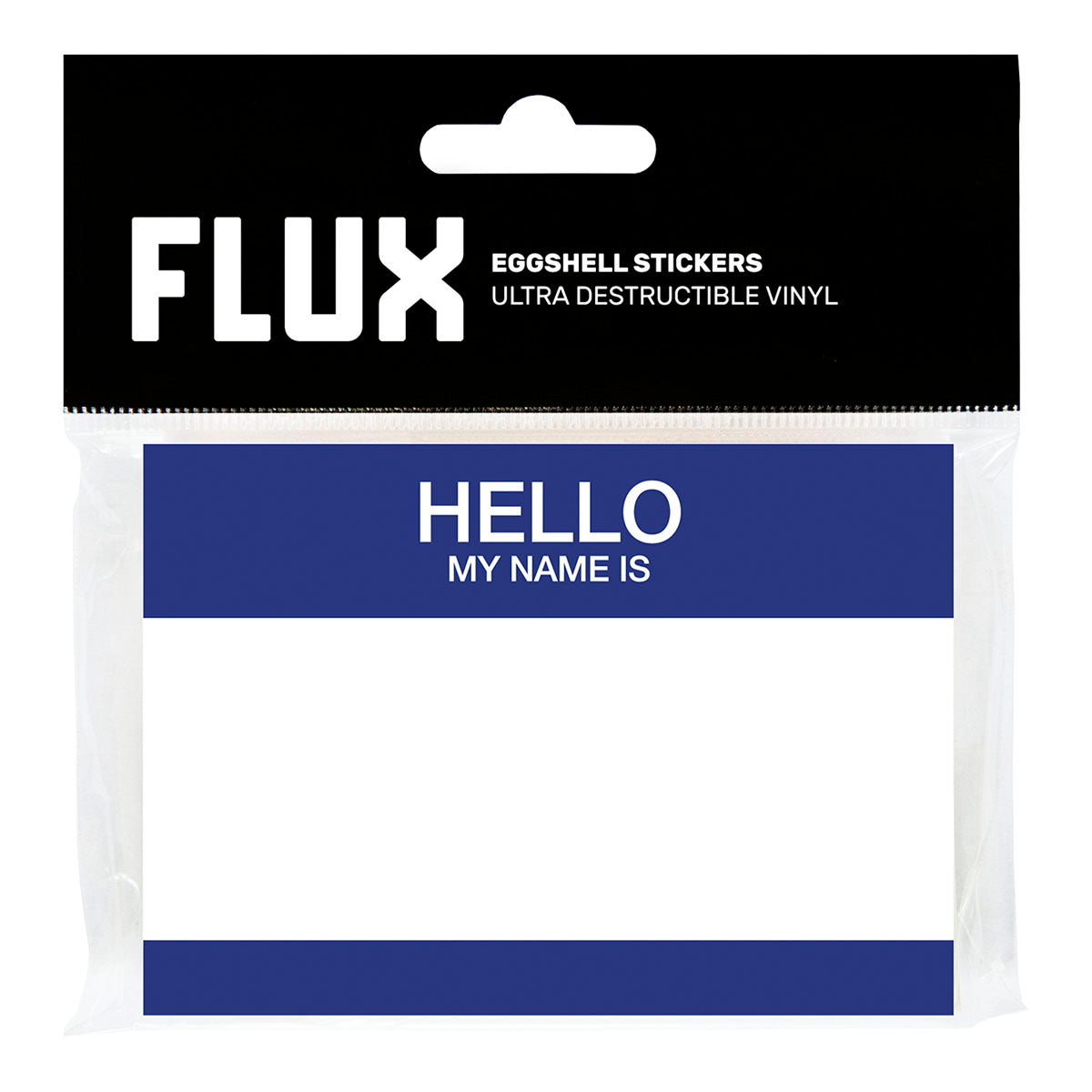 FLUX Egg Shell Stickers Hello My Name is Blue (50 pcs.) image 0