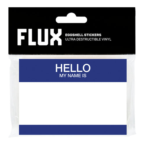 FLUX Egg Shell Stickers Hello My Name is Blue (50 pcs.) image 0