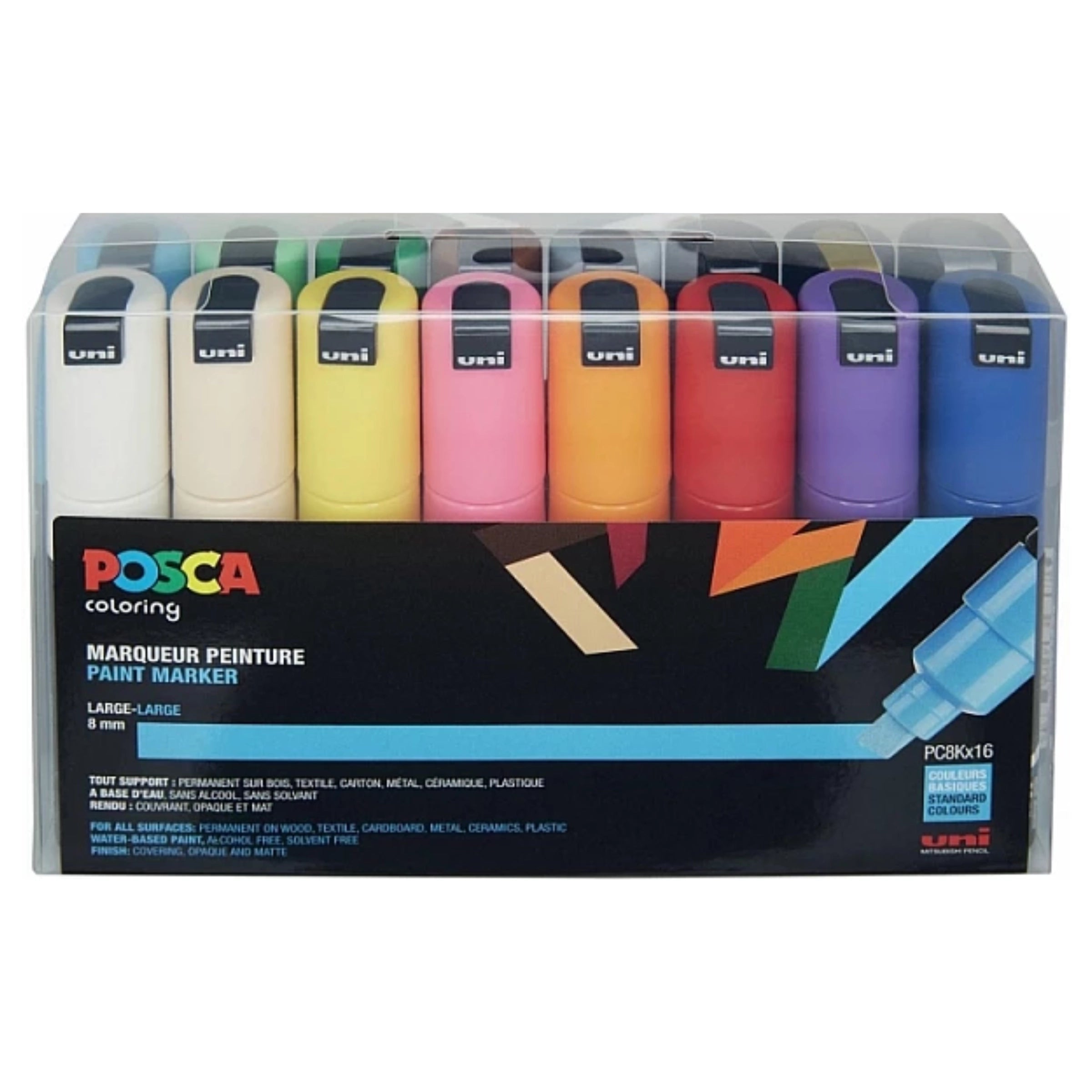 Posca PC-8K Acrylic Marker Standard Set (16 pcs.) image 0