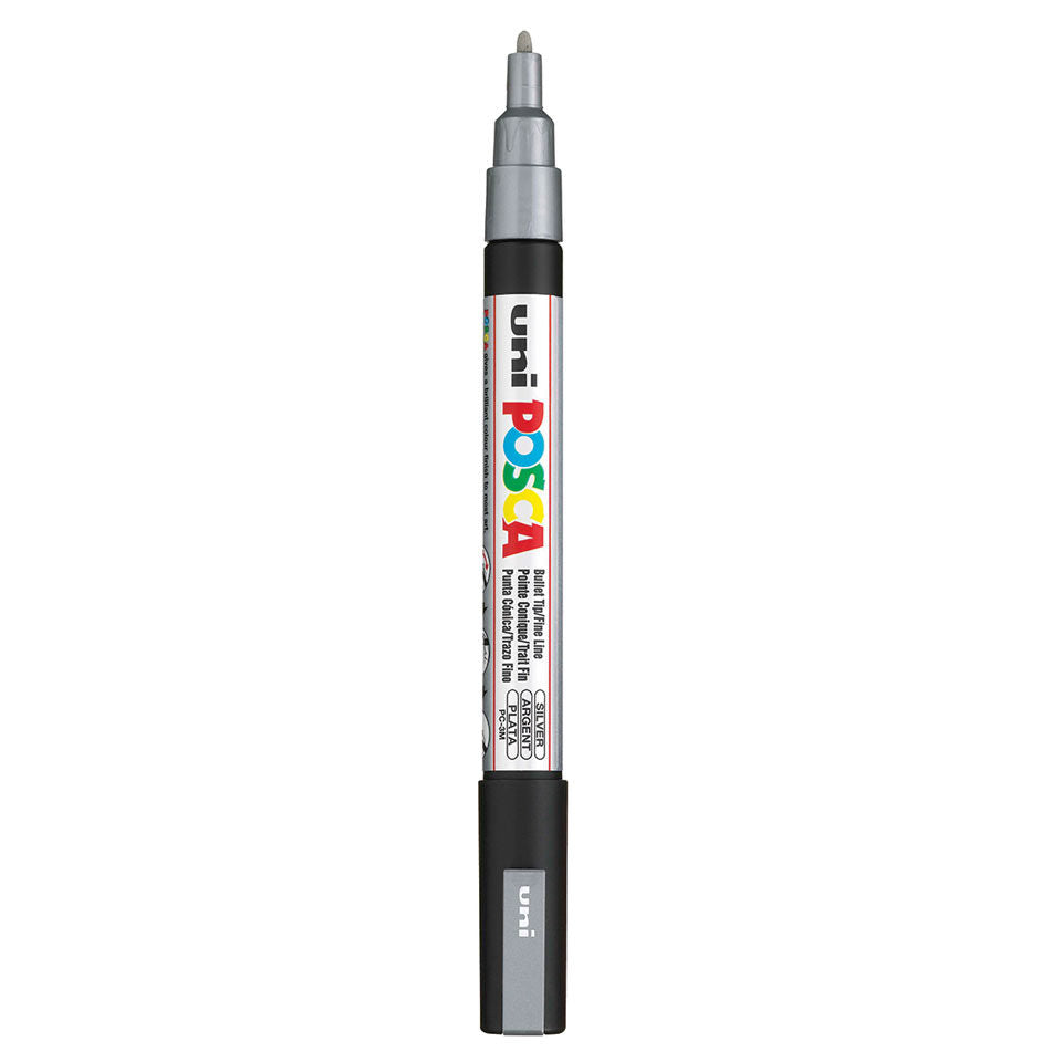 Posca PC-3M Acrylic Marker (Fine) - Silver image