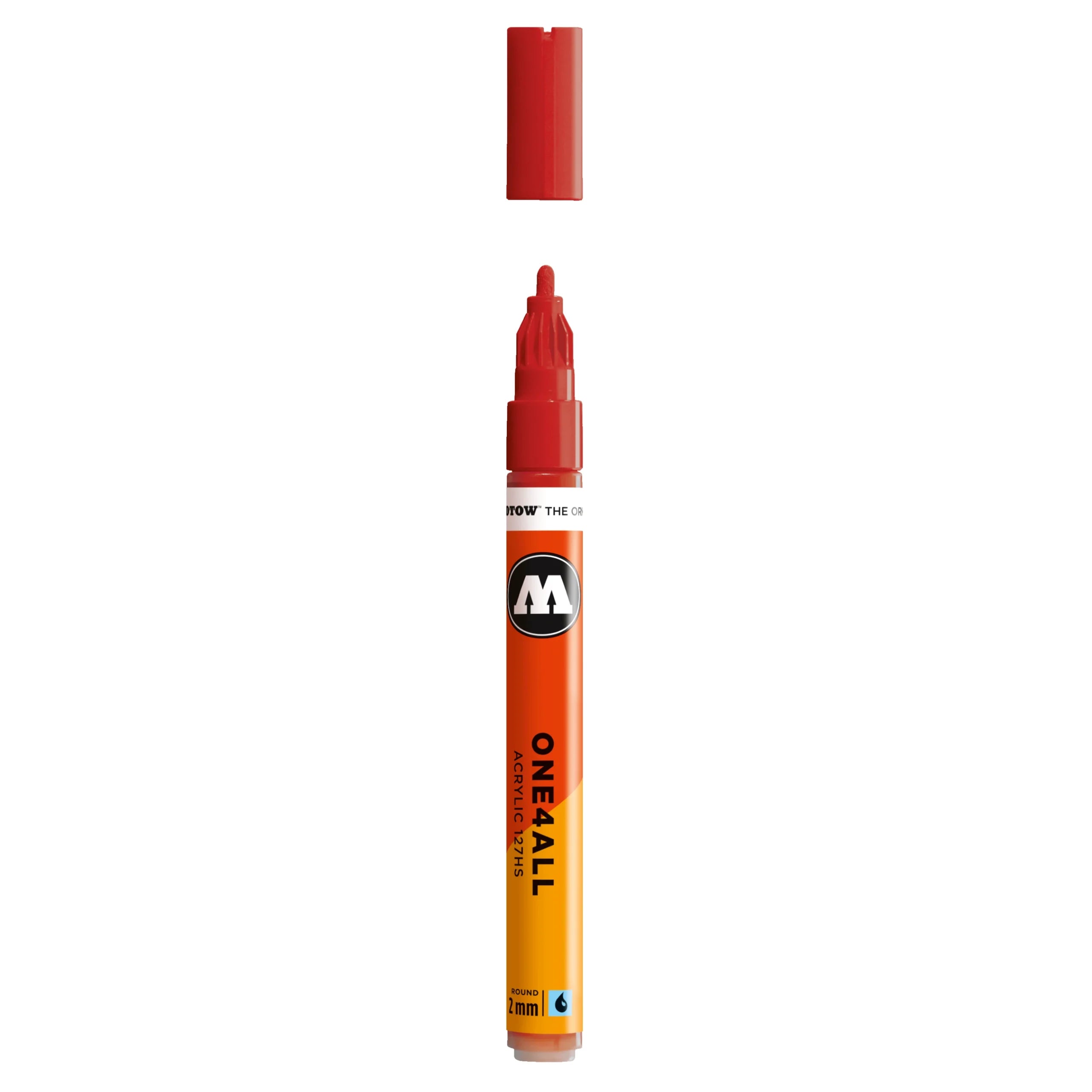 Molotow ONE4ALL 127HS Acrylic Marker (2mm) - Raspberry Red image