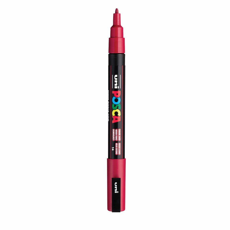 Posca PC-3M Acrylic Marker (Fine) - Dark Red image